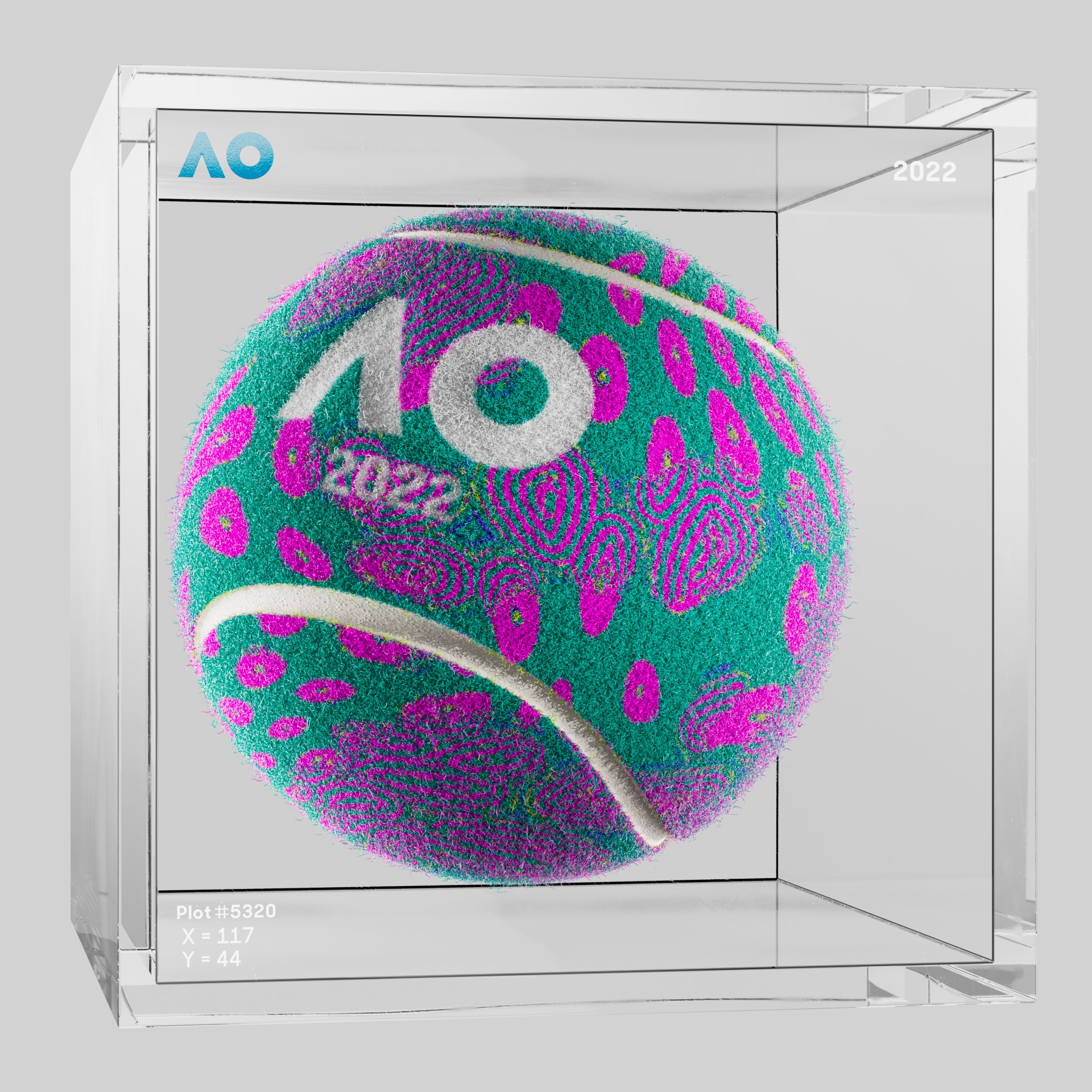 The Australian Open - The Australian Open Art Ball - AO Art Ball #6245 - NFT # 6245