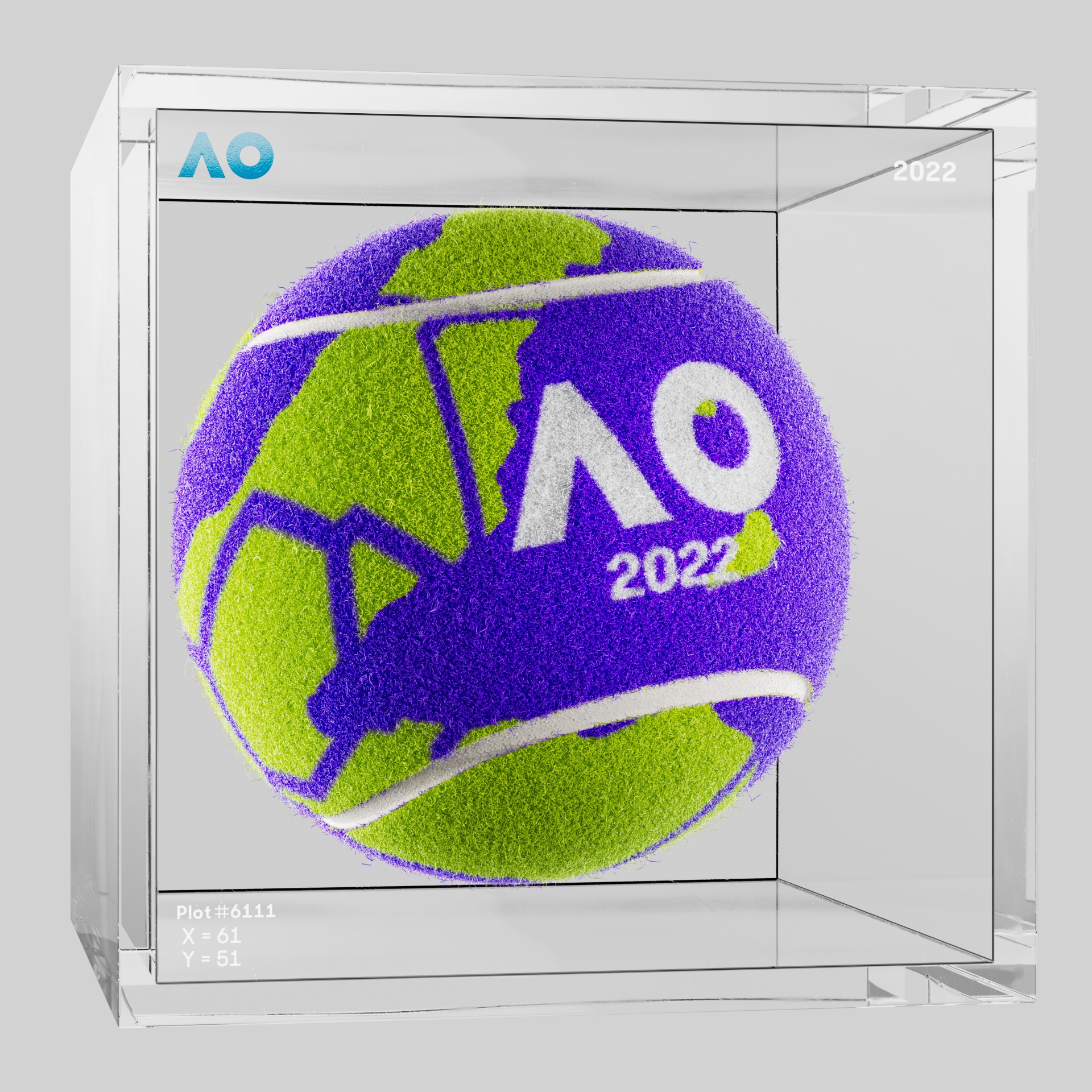 The Australian Open - The Australian Open Art Ball - AO Art Ball #6246 - NFT # 6246
