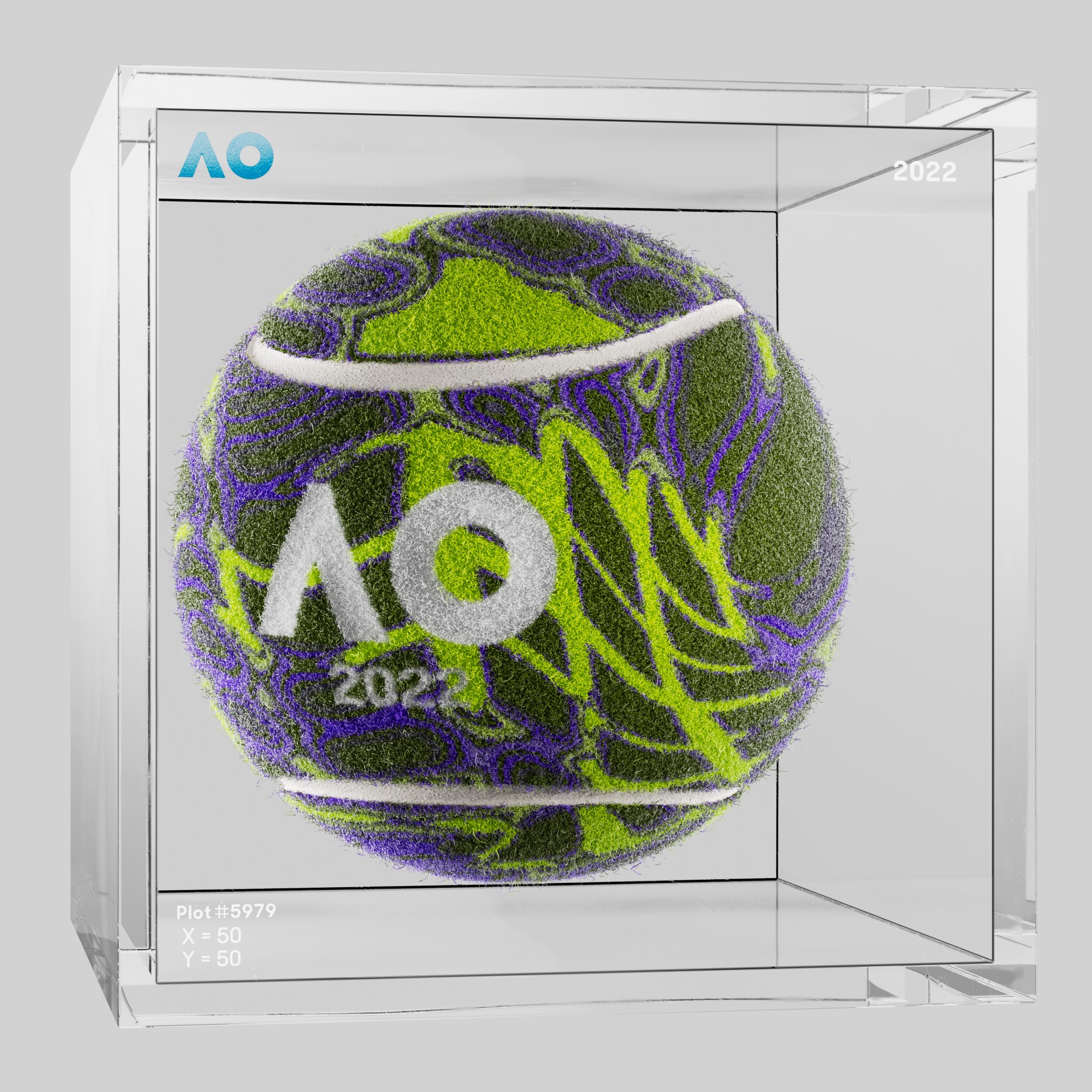 The Australian Open - The Australian Open Art Ball - AO Art Ball #6247 - NFT # 6247