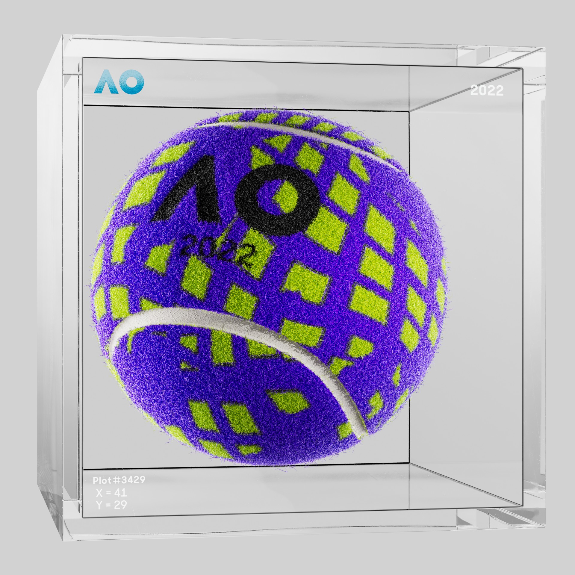 The Australian Open - The Australian Open Art Ball - AO Art Ball #6248 - NFT # 6248