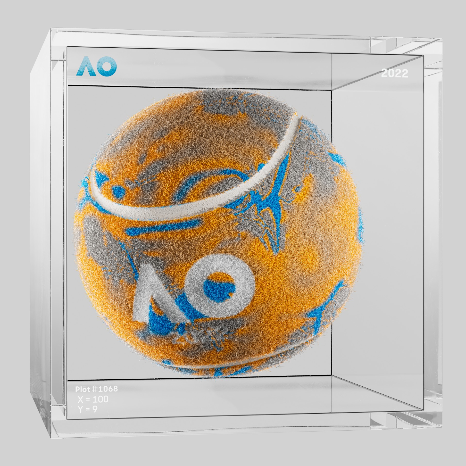 The Australian Open - The Australian Open Art Ball - AO Art Ball #625 - NFT # 625