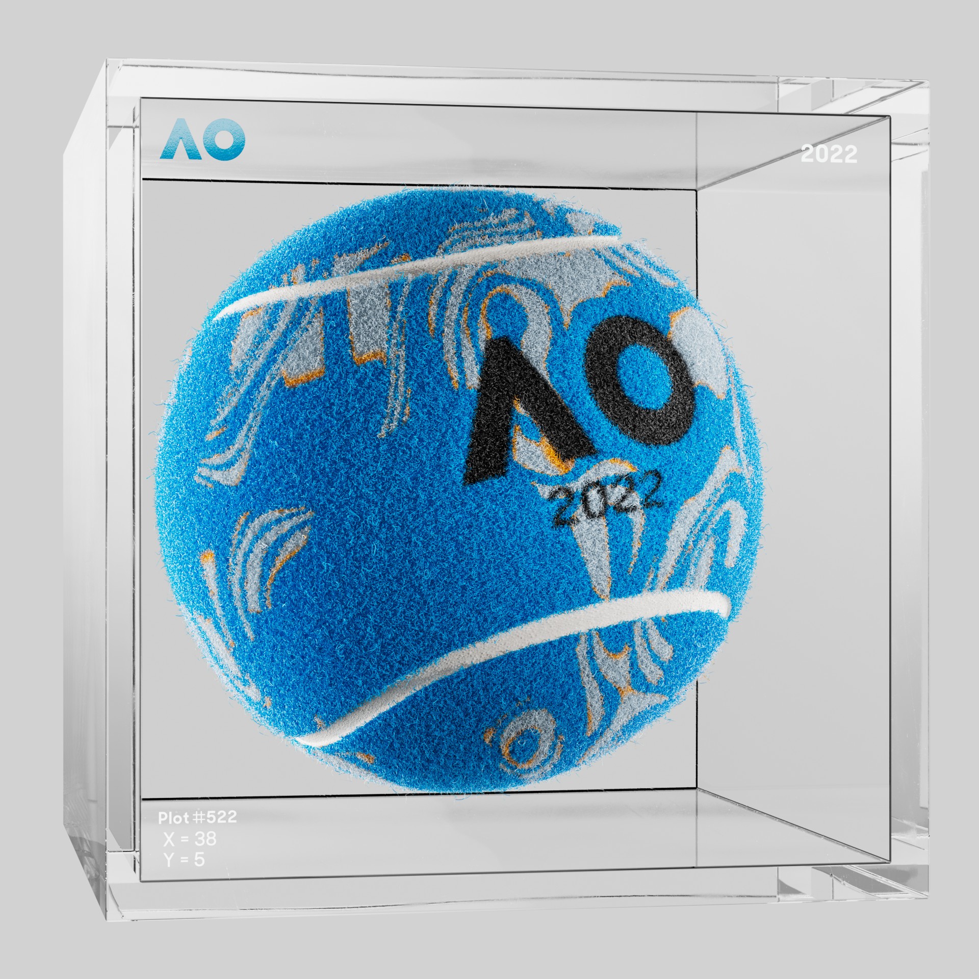 The Australian Open - The Australian Open Art Ball - AO Art Ball #6251 - NFT # 6251