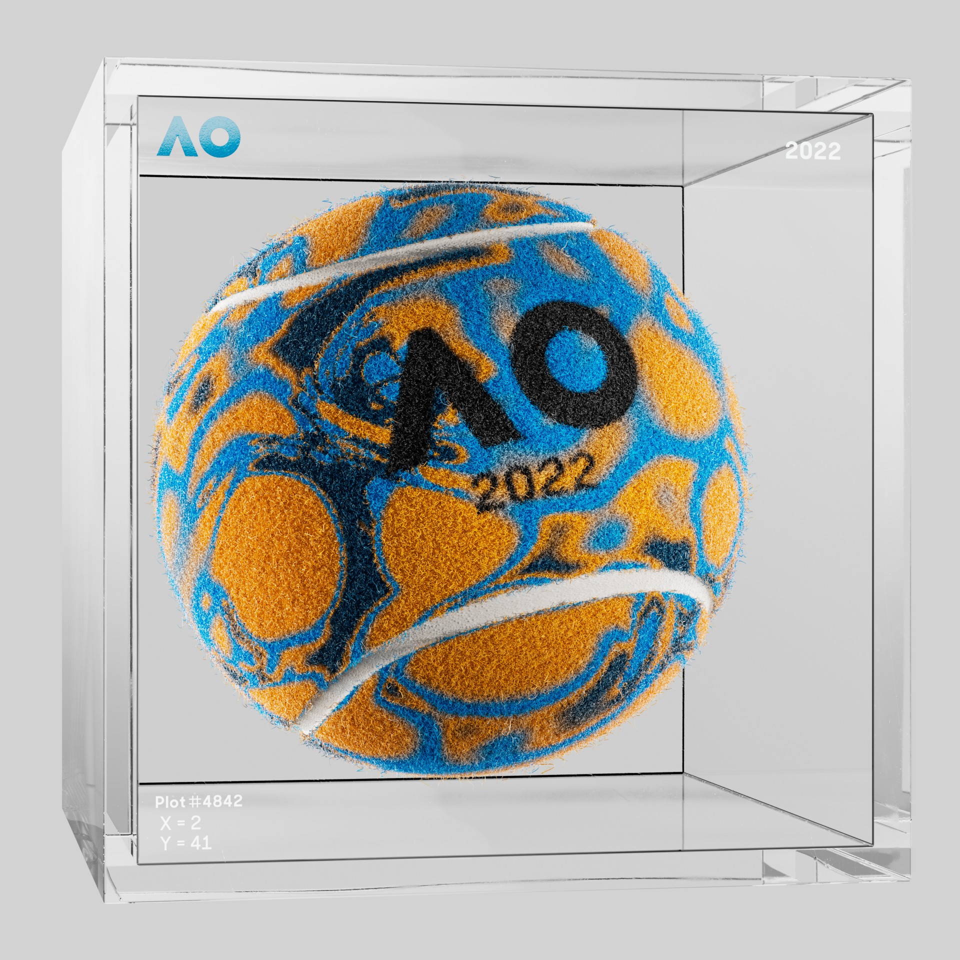 The Australian Open - The Australian Open Art Ball - AO Art Ball #6252 - NFT # 6252