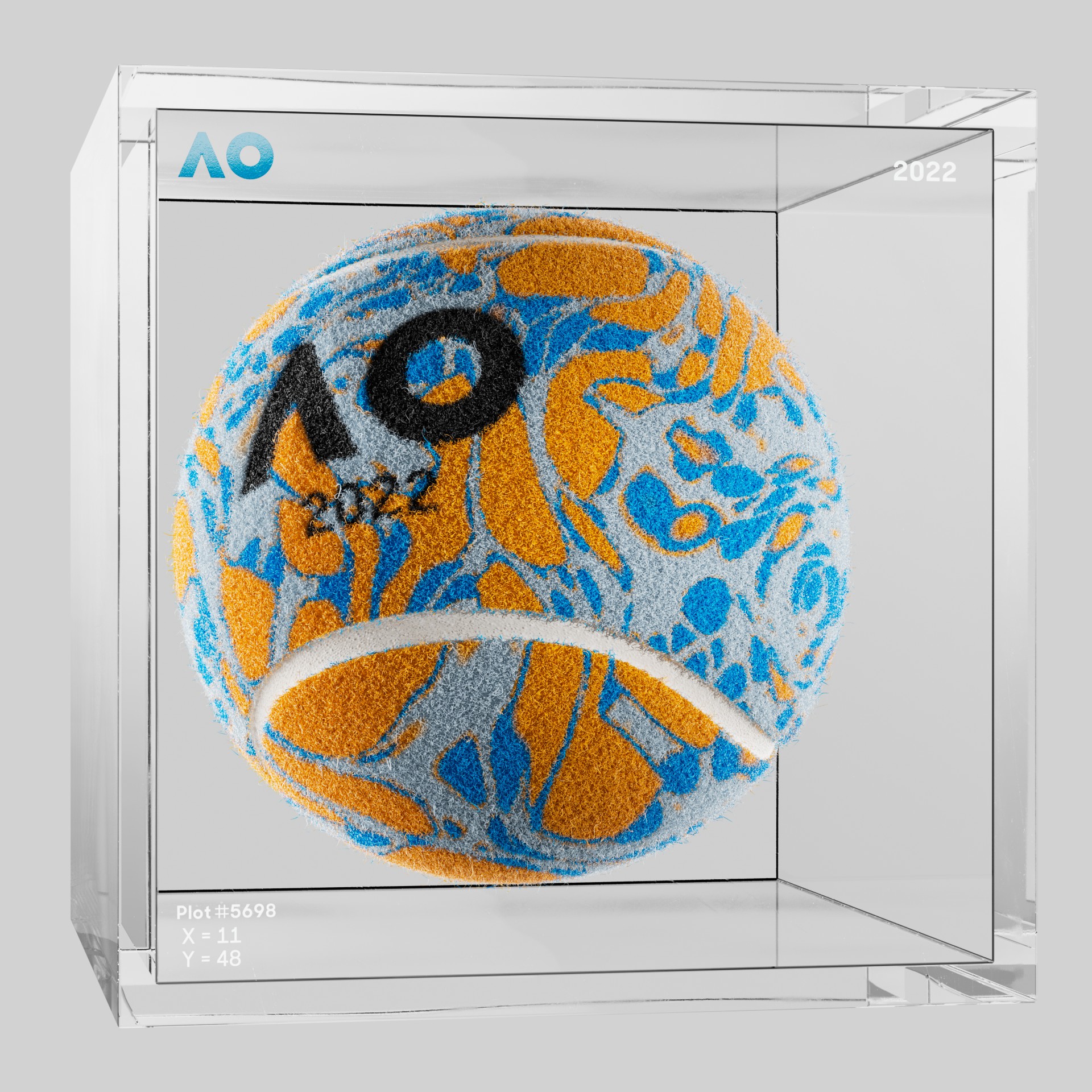 The Australian Open - The Australian Open Art Ball - AO Art Ball #6253 - NFT # 6253