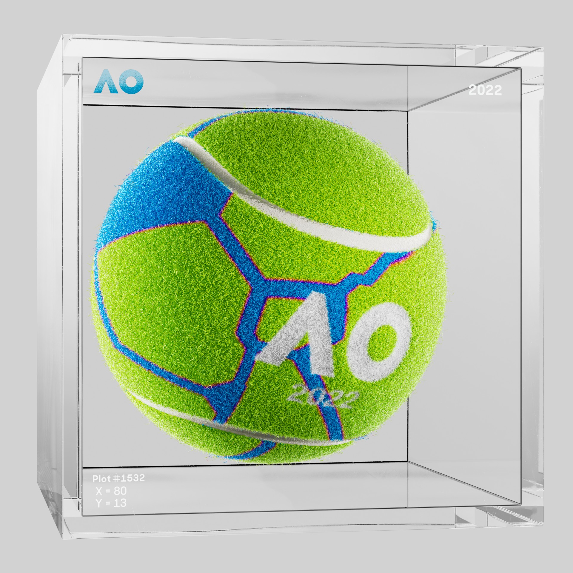 The Australian Open - The Australian Open Art Ball - AO Art Ball #6257 - NFT # 6257