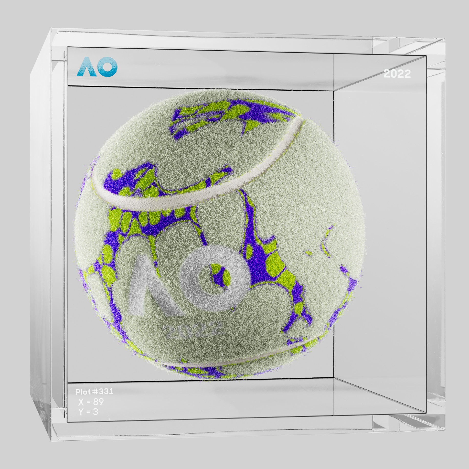 The Australian Open - The Australian Open Art Ball - AO Art Ball #6258 - NFT # 6258