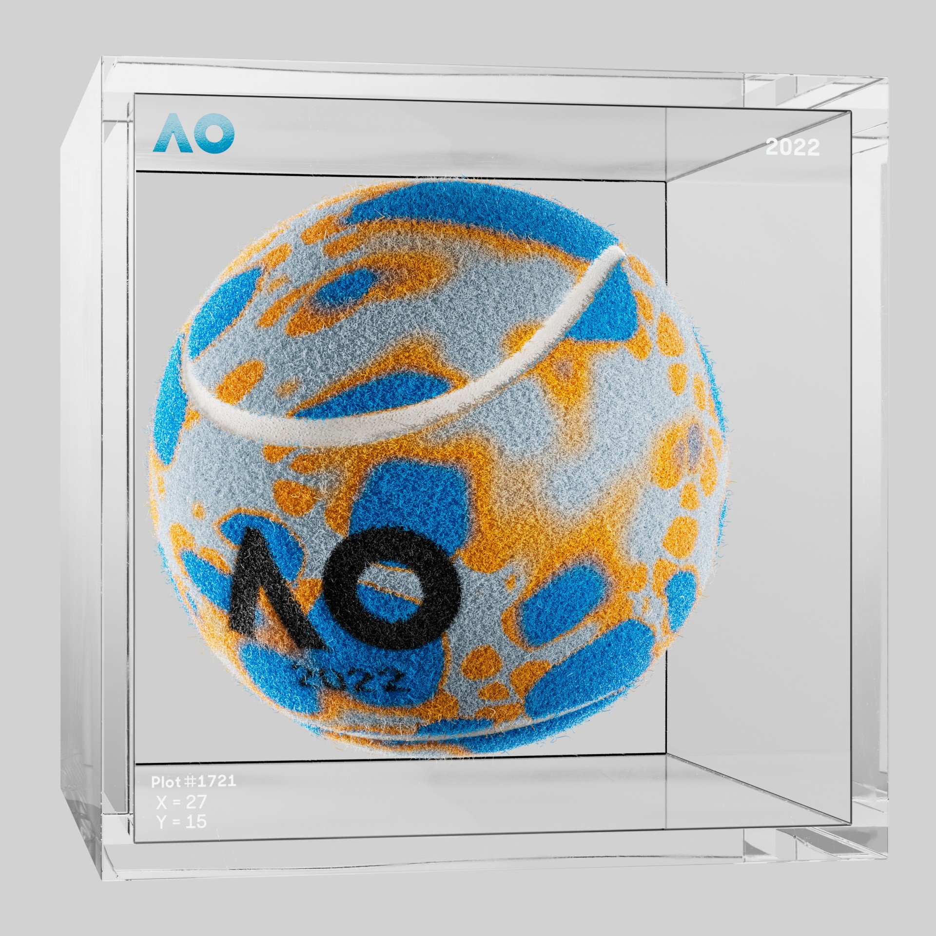 The Australian Open - The Australian Open Art Ball - AO Art Ball #6259 - NFT # 6259