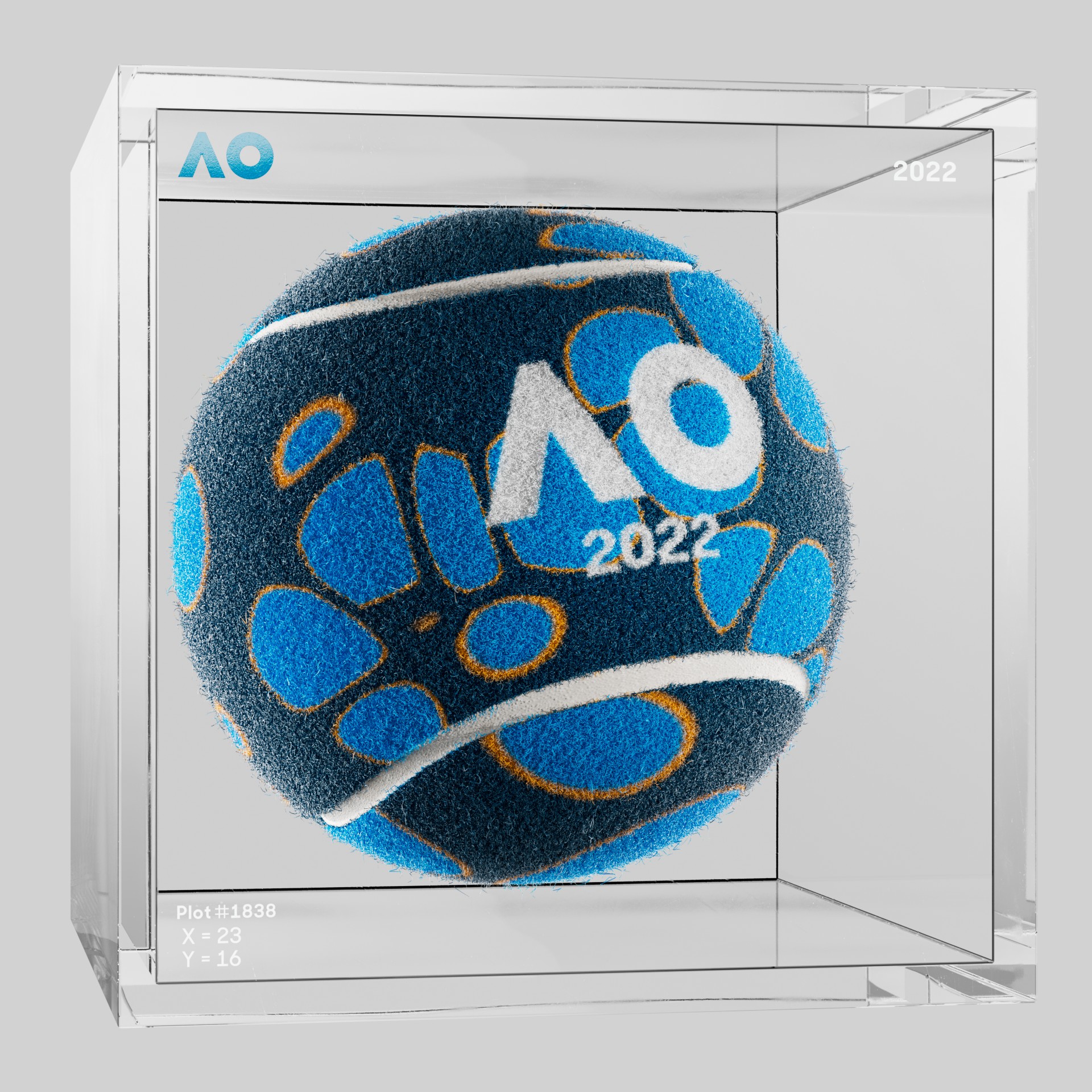 The Australian Open - The Australian Open Art Ball - AO Art Ball #6260 - NFT # 6260