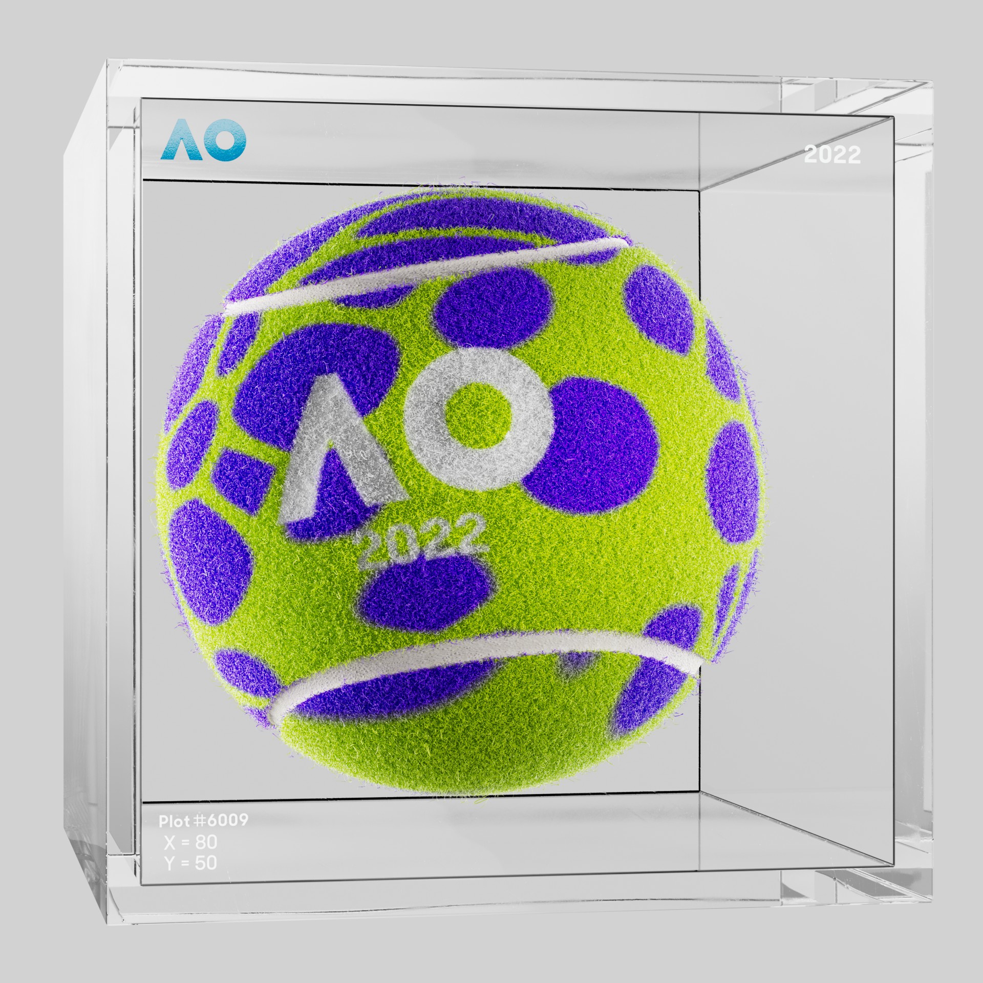 The Australian Open - The Australian Open Art Ball - AO Art Ball #6261 - NFT # 6261