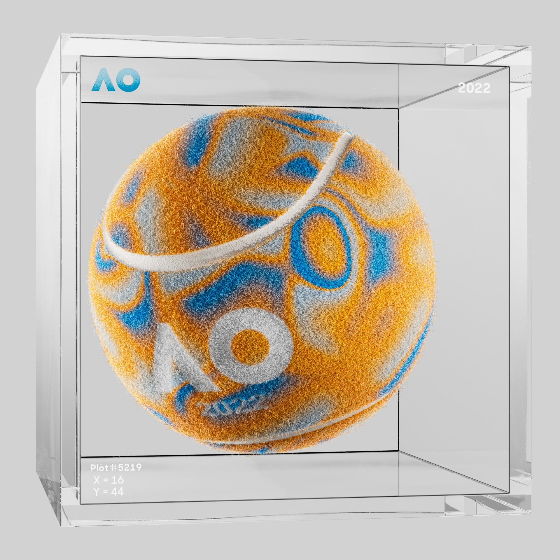 The Australian Open - The Australian Open Art Ball - AO Art Ball #6263 - NFT # 6263