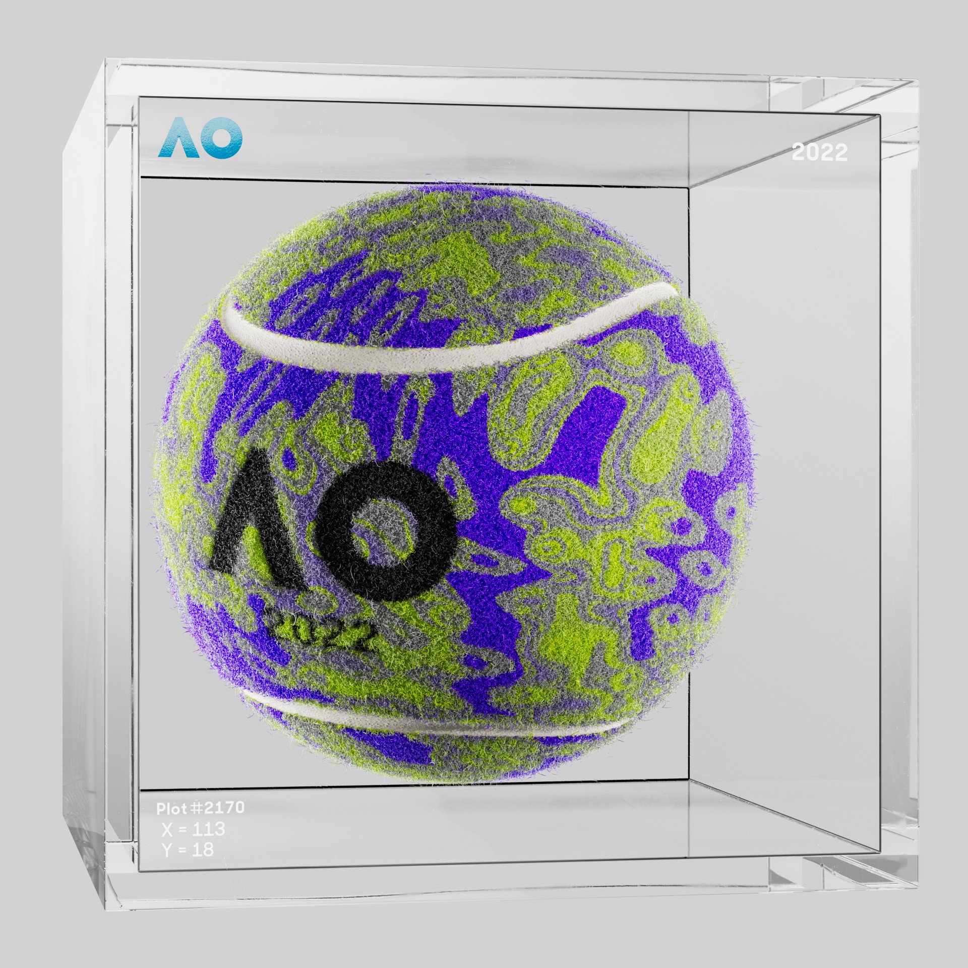 The Australian Open - The Australian Open Art Ball - AO Art Ball #6267 - NFT # 6267