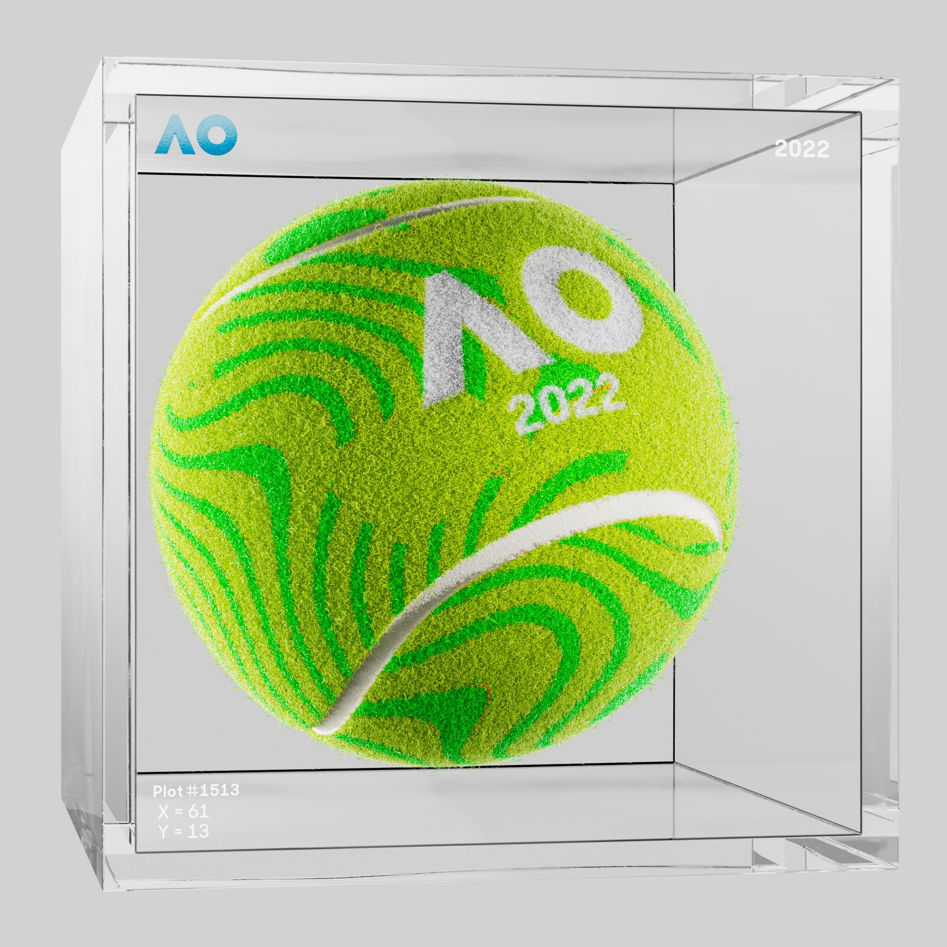 The Australian Open - The Australian Open Art Ball - AO Art Ball #6268 - NFT # 6268