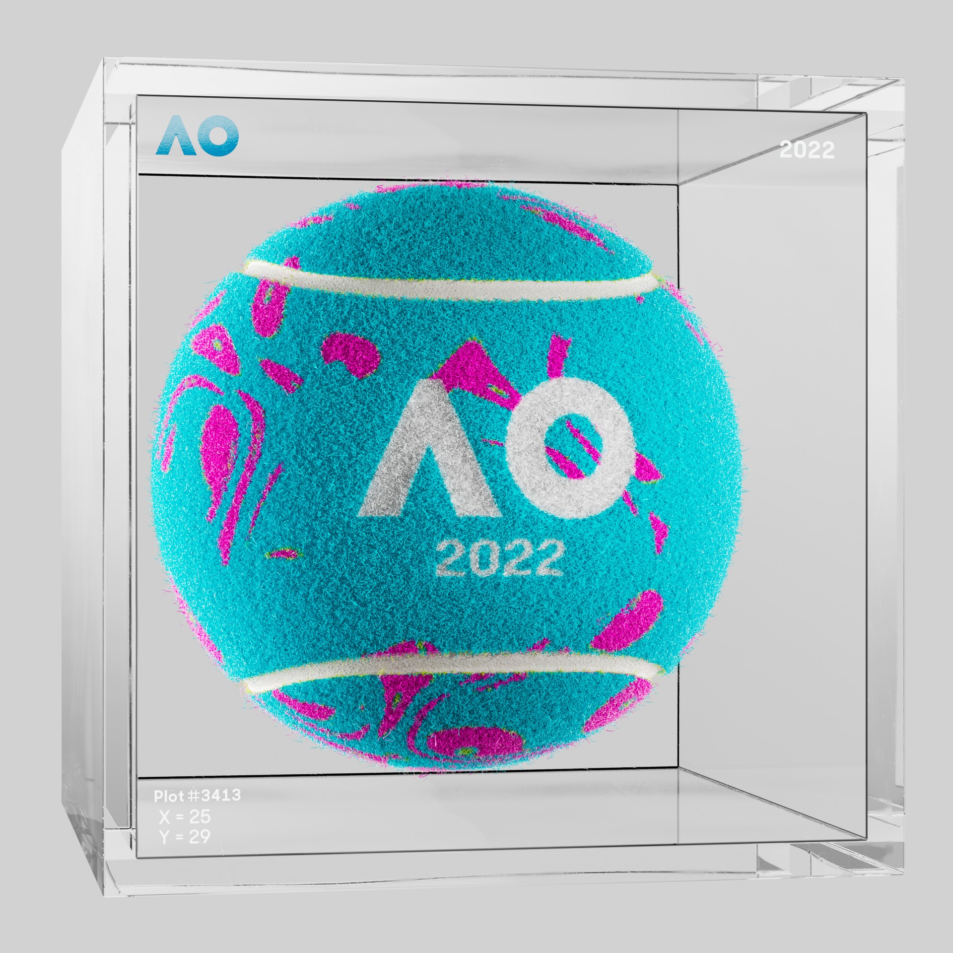 The Australian Open - The Australian Open Art Ball - AO Art Ball #6269 - NFT # 6269