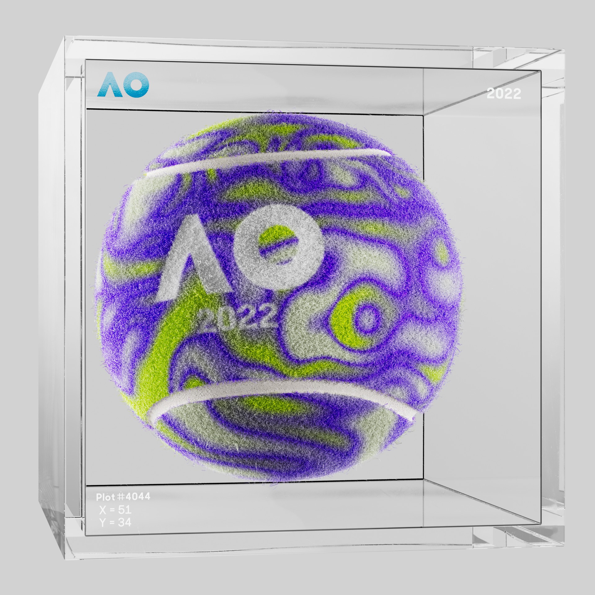 The Australian Open - The Australian Open Art Ball - AO Art Ball #6270 - NFT # 6270