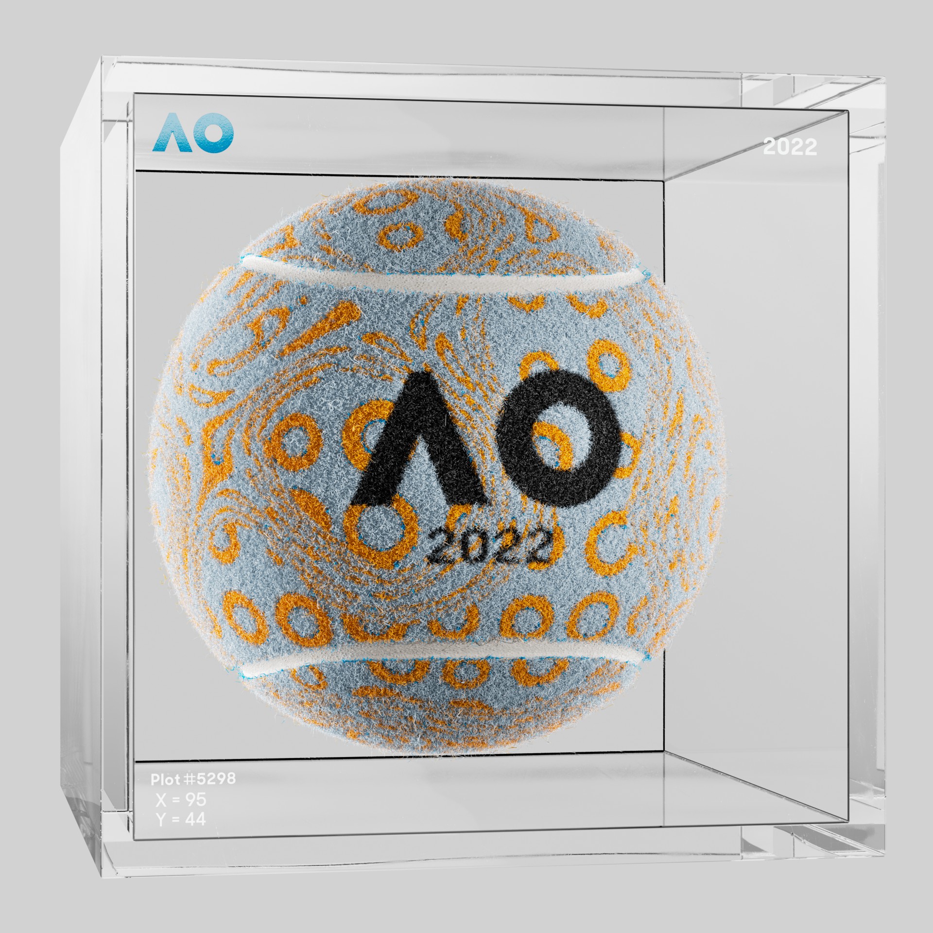 The Australian Open - The Australian Open Art Ball - AO Art Ball #6272 - NFT # 6272