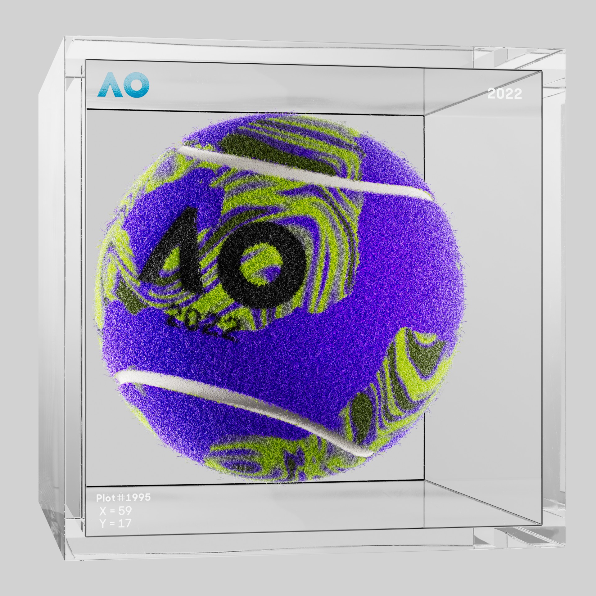 The Australian Open - The Australian Open Art Ball - AO Art Ball #6273 - NFT # 6273