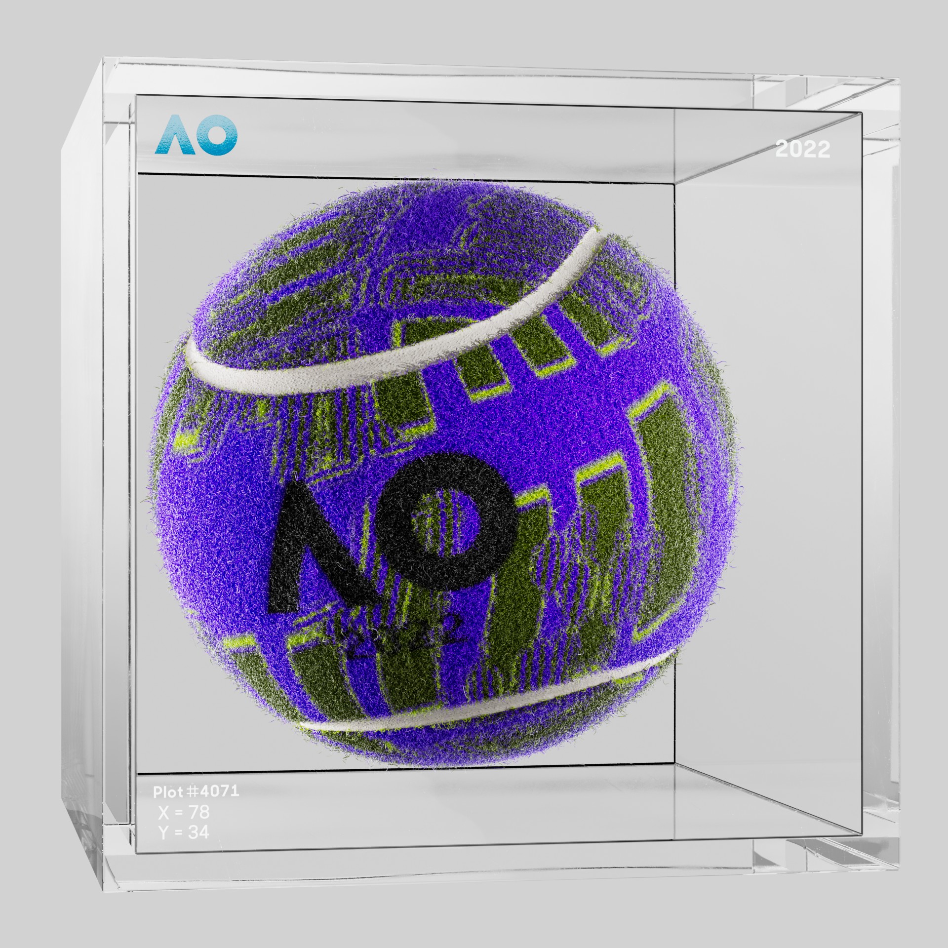 The Australian Open - The Australian Open Art Ball - AO Art Ball #6274 - NFT # 6274