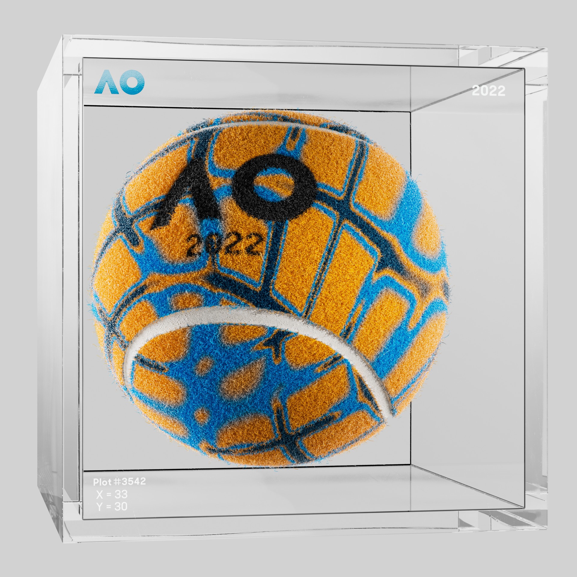 The Australian Open - The Australian Open Art Ball - AO Art Ball #6276 - NFT # 6276