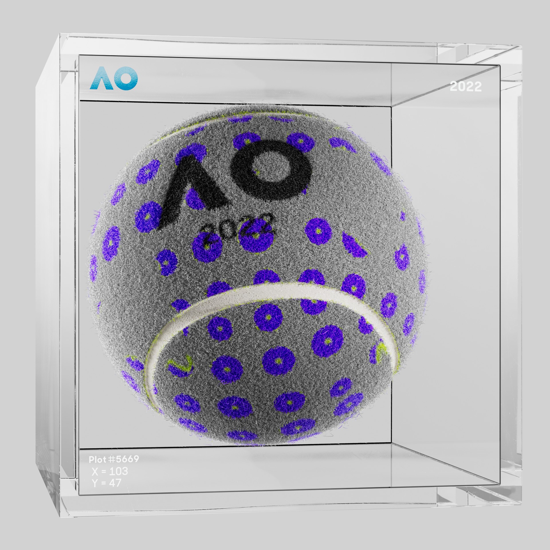 The Australian Open - The Australian Open Art Ball - AO Art Ball #6278 - NFT # 6278