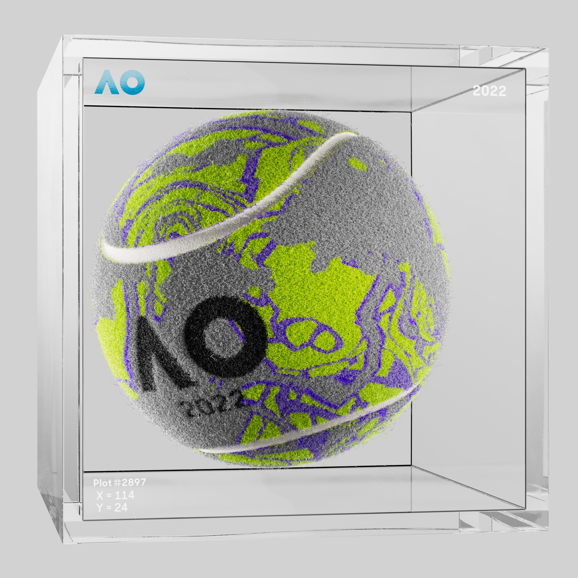 The Australian Open - The Australian Open Art Ball - AO Art Ball #6279 - NFT # 6279