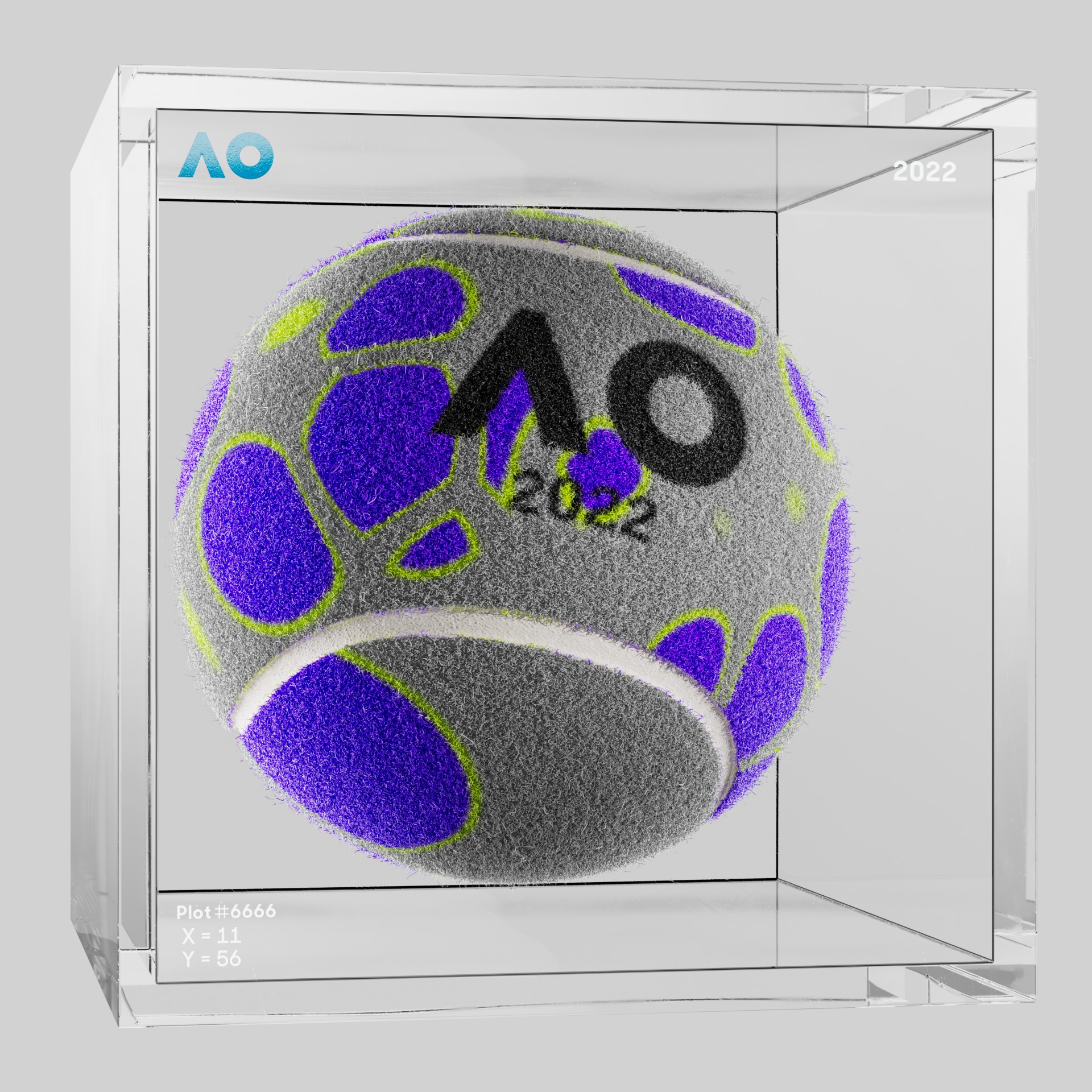 The Australian Open - The Australian Open Art Ball - AO Art Ball #6282 - NFT # 6282