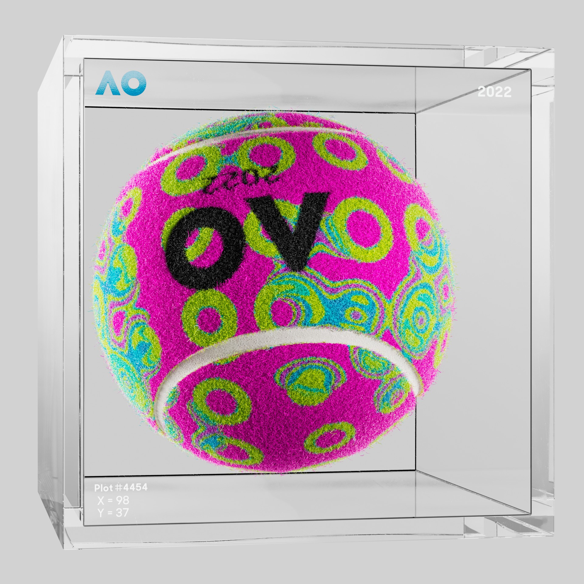 The Australian Open - The Australian Open Art Ball - AO Art Ball #6283 - NFT # 6283