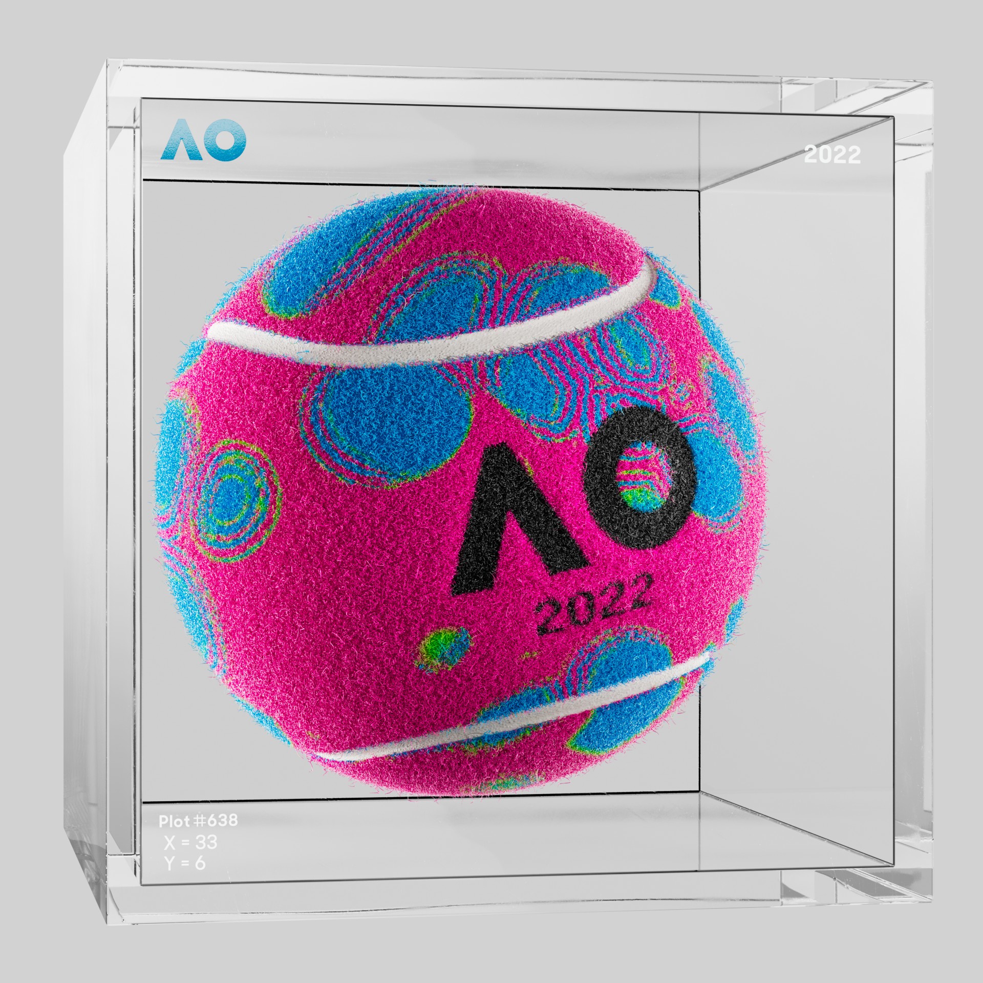 The Australian Open - The Australian Open Art Ball - AO Art Ball #6285 - NFT # 6285