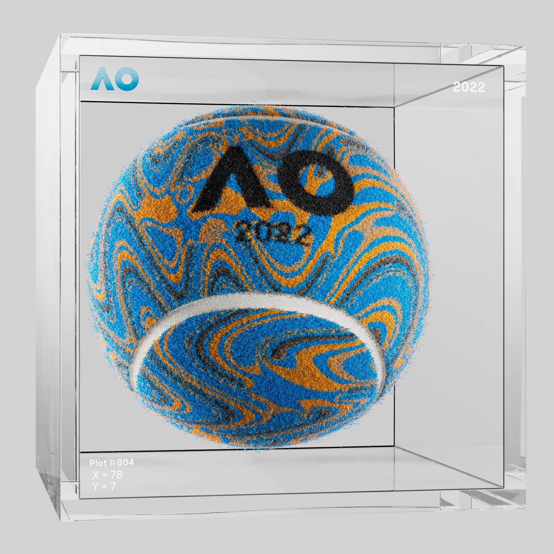 The Australian Open - The Australian Open Art Ball - AO Art Ball #6286 - NFT # 6286