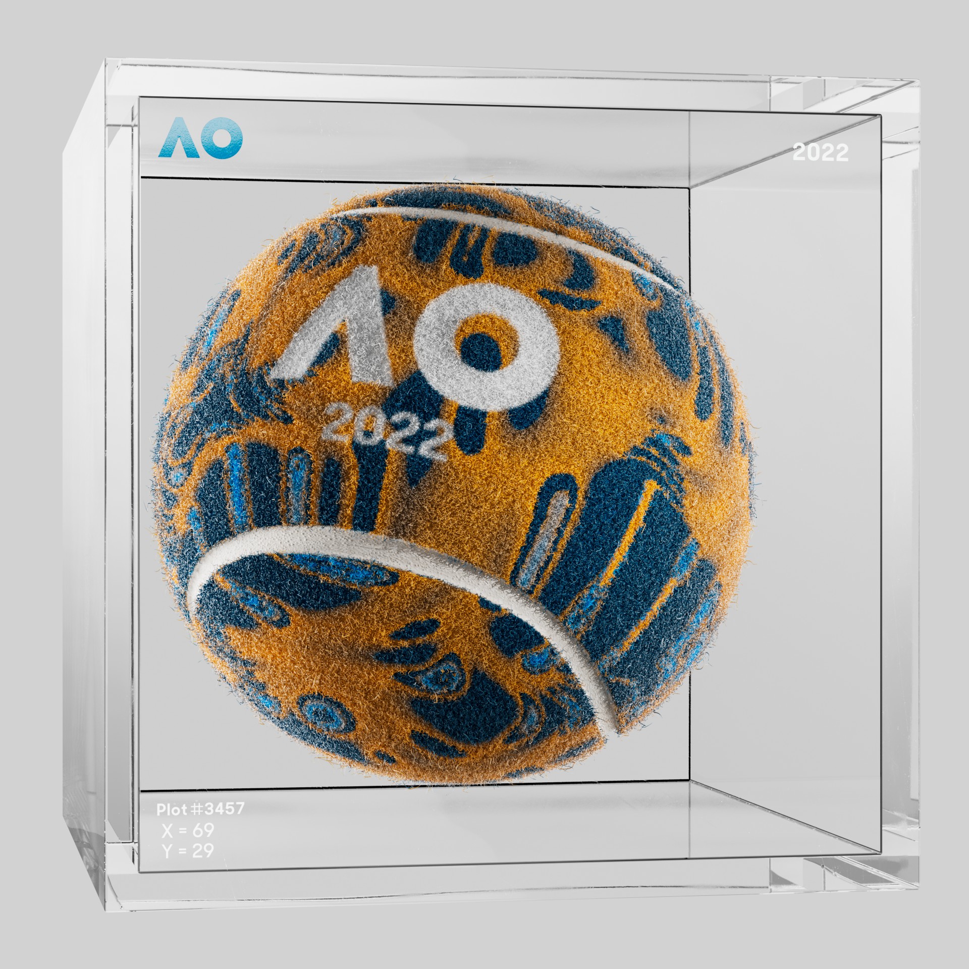 The Australian Open - The Australian Open Art Ball - AO Art Ball #6290 - NFT # 6290