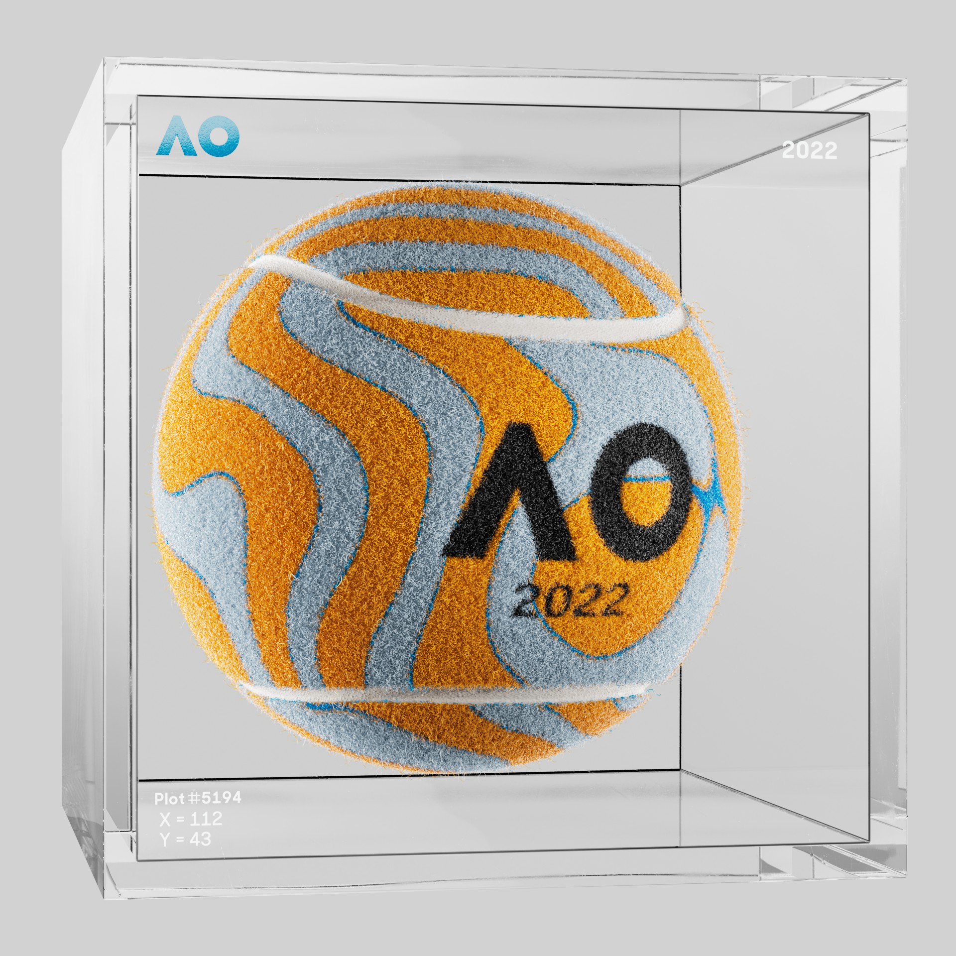 The Australian Open - The Australian Open Art Ball - AO Art Ball #6291 - NFT # 6291
