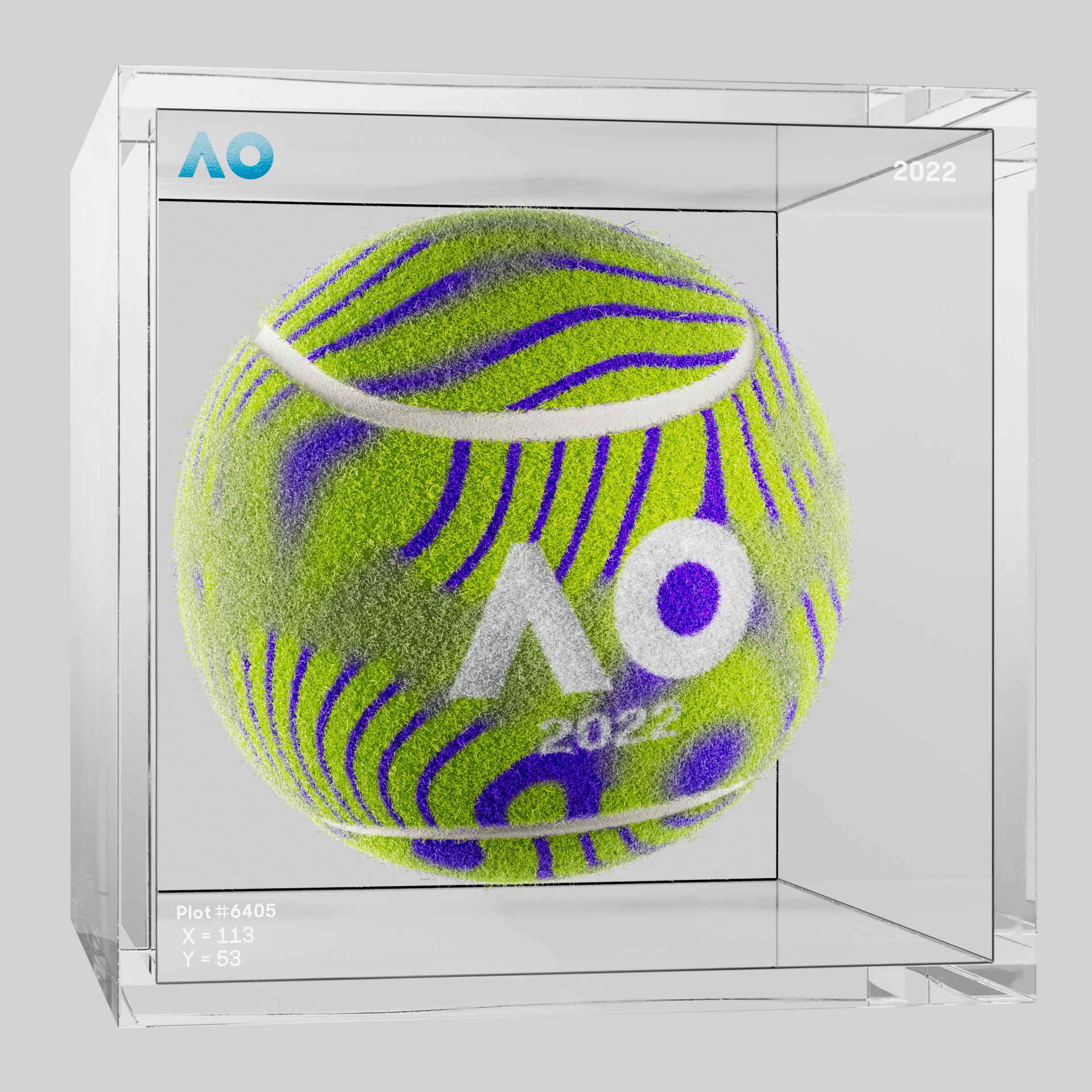 The Australian Open - The Australian Open Art Ball - AO Art Ball #6292 - NFT # 6292