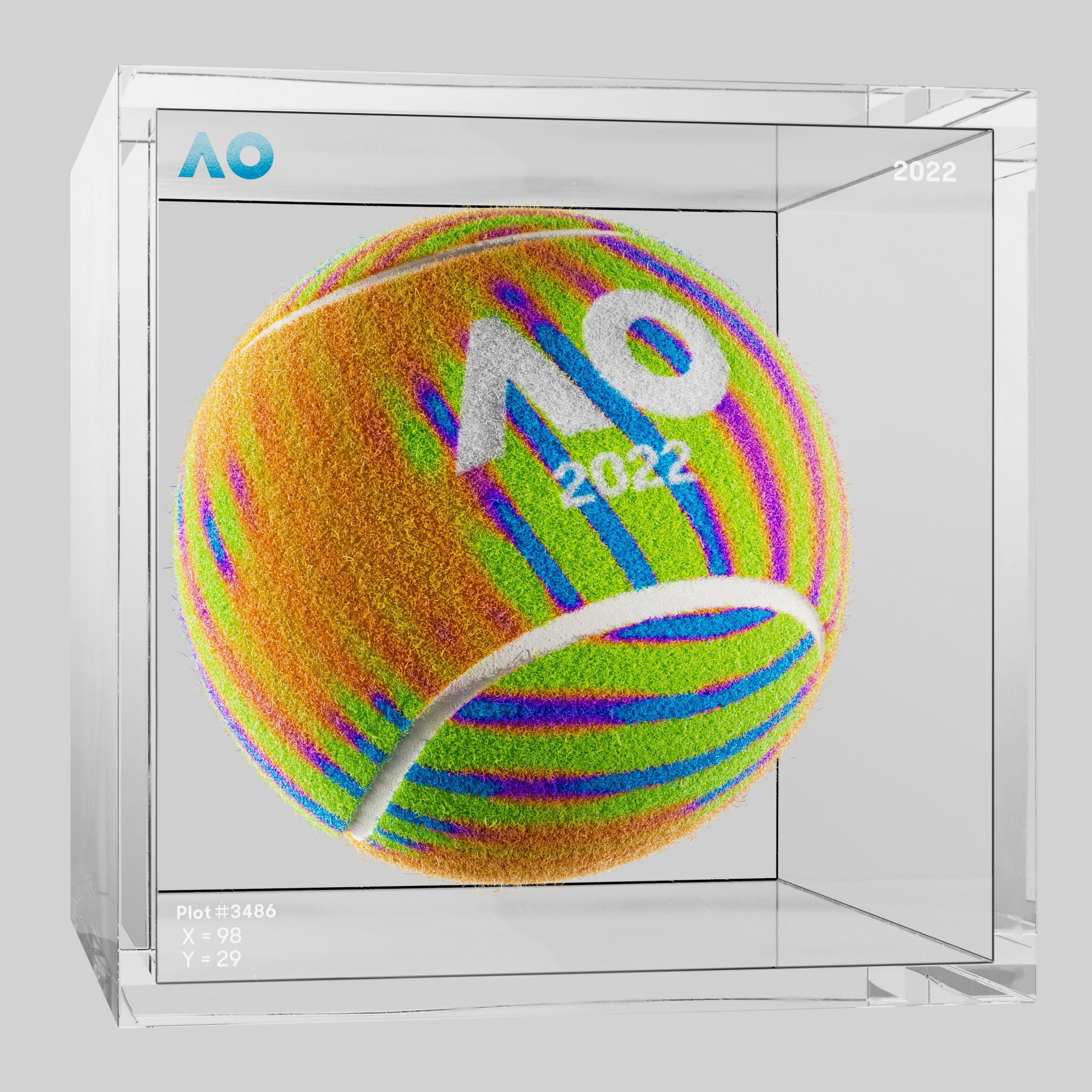 The Australian Open - The Australian Open Art Ball - AO Art Ball #6293 - NFT # 6293