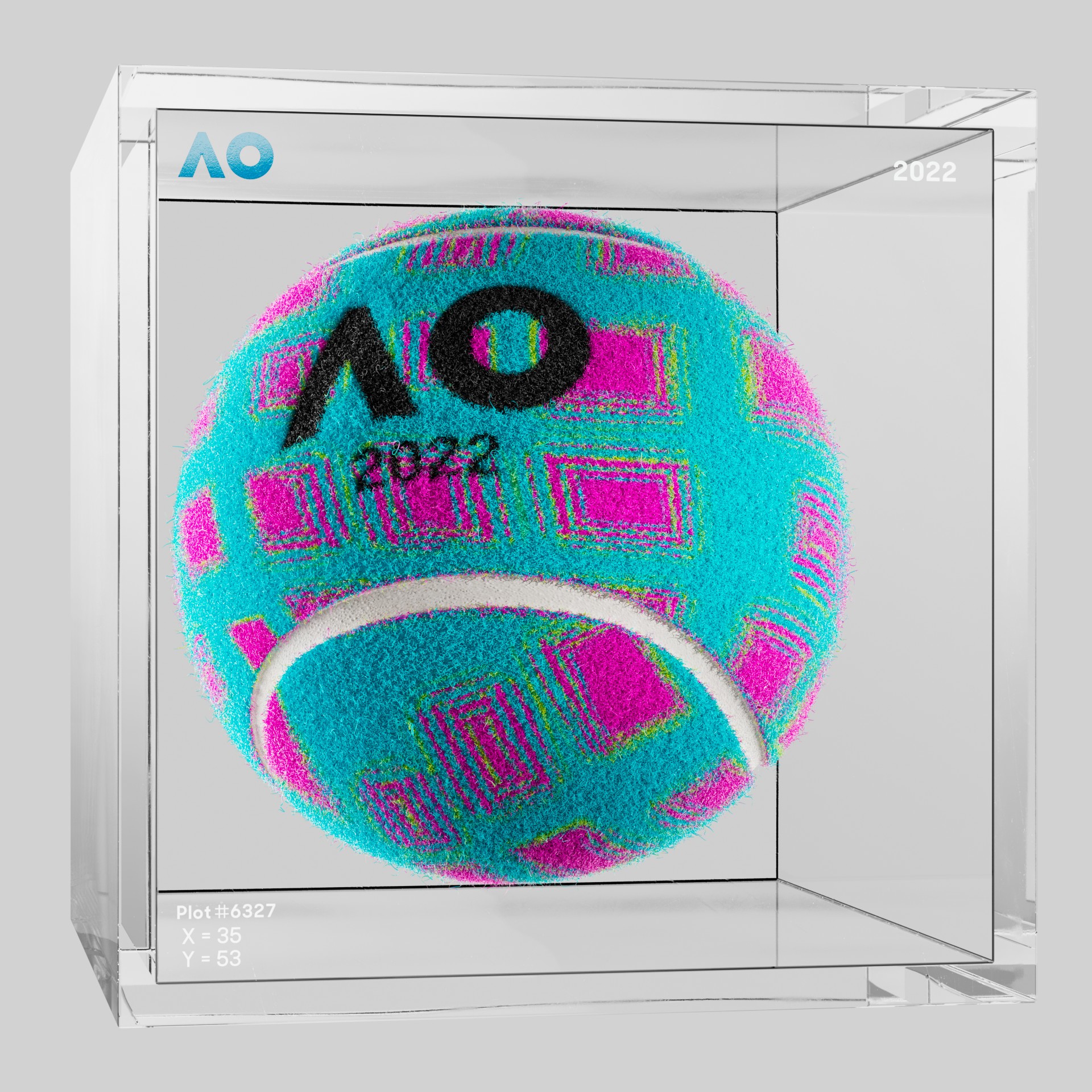 The Australian Open - The Australian Open Art Ball - AO Art Ball #6295 - NFT # 6295