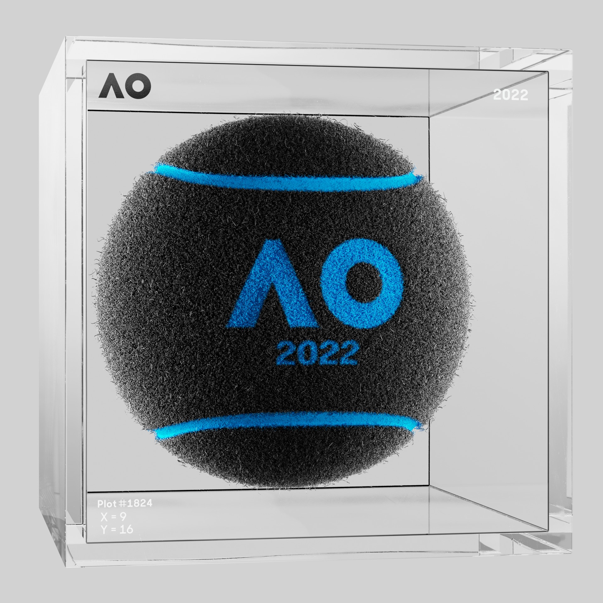 The Australian Open - The Australian Open Art Ball - AO Art Ball #6297 - NFT # 6297