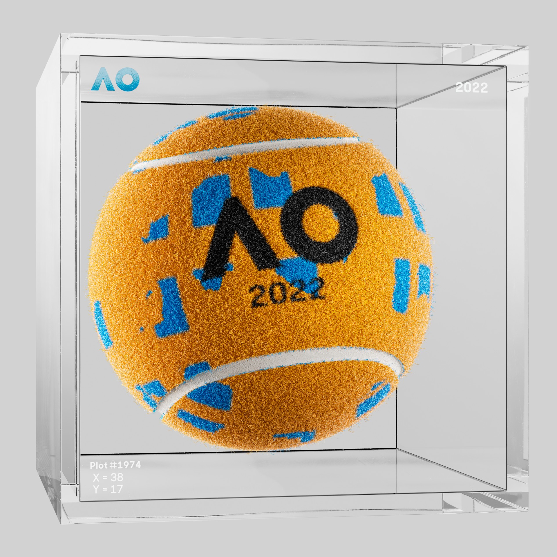 The Australian Open - The Australian Open Art Ball - AO Art Ball #63 - NFT # 63