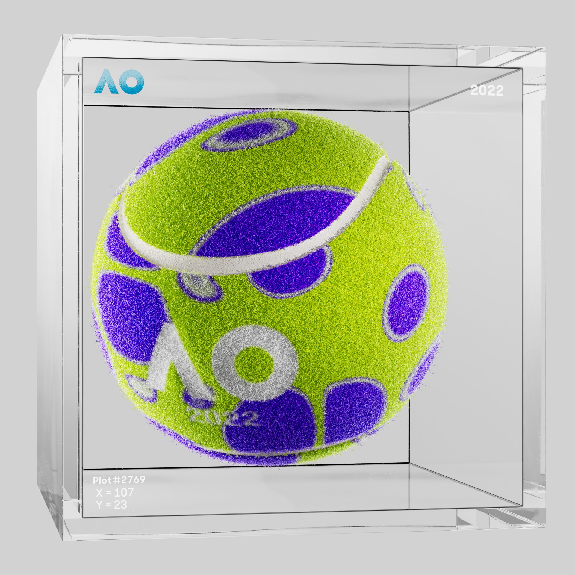 The Australian Open - The Australian Open Art Ball - AO Art Ball #630 - NFT # 630