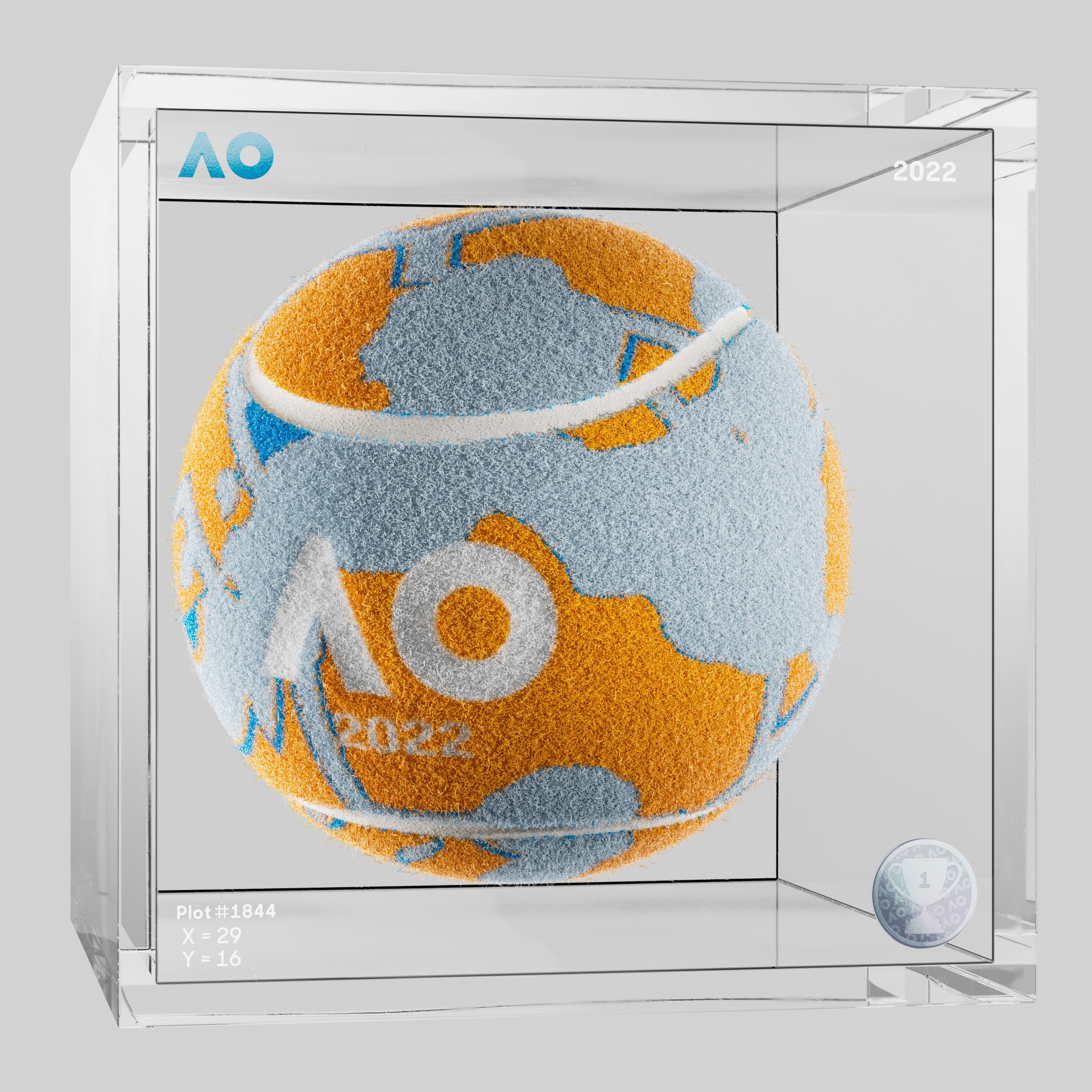 The Australian Open - The Australian Open Art Ball - AO Art Ball #6300 - NFT # 6300
