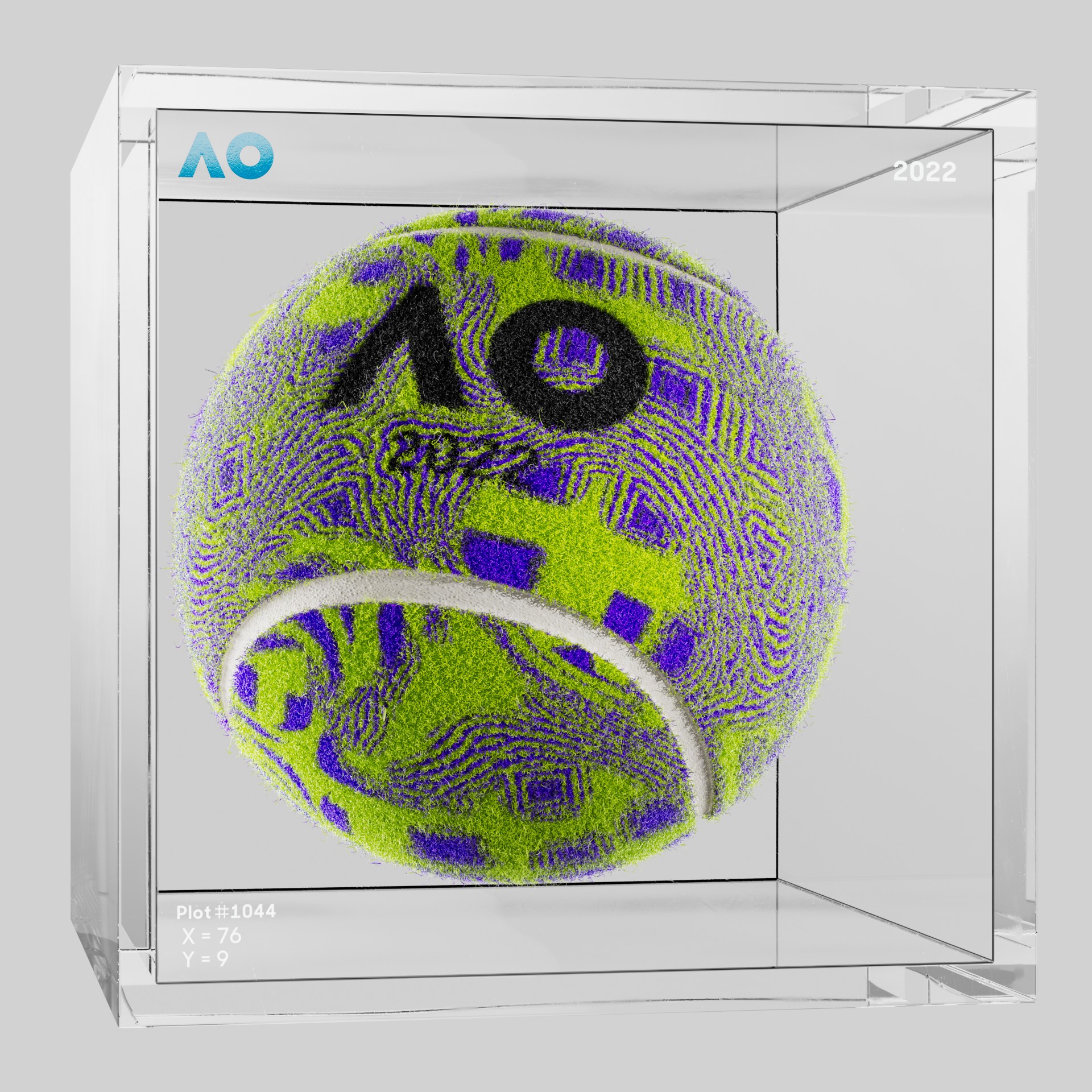 The Australian Open - The Australian Open Art Ball - AO Art Ball #6301 - NFT # 6301