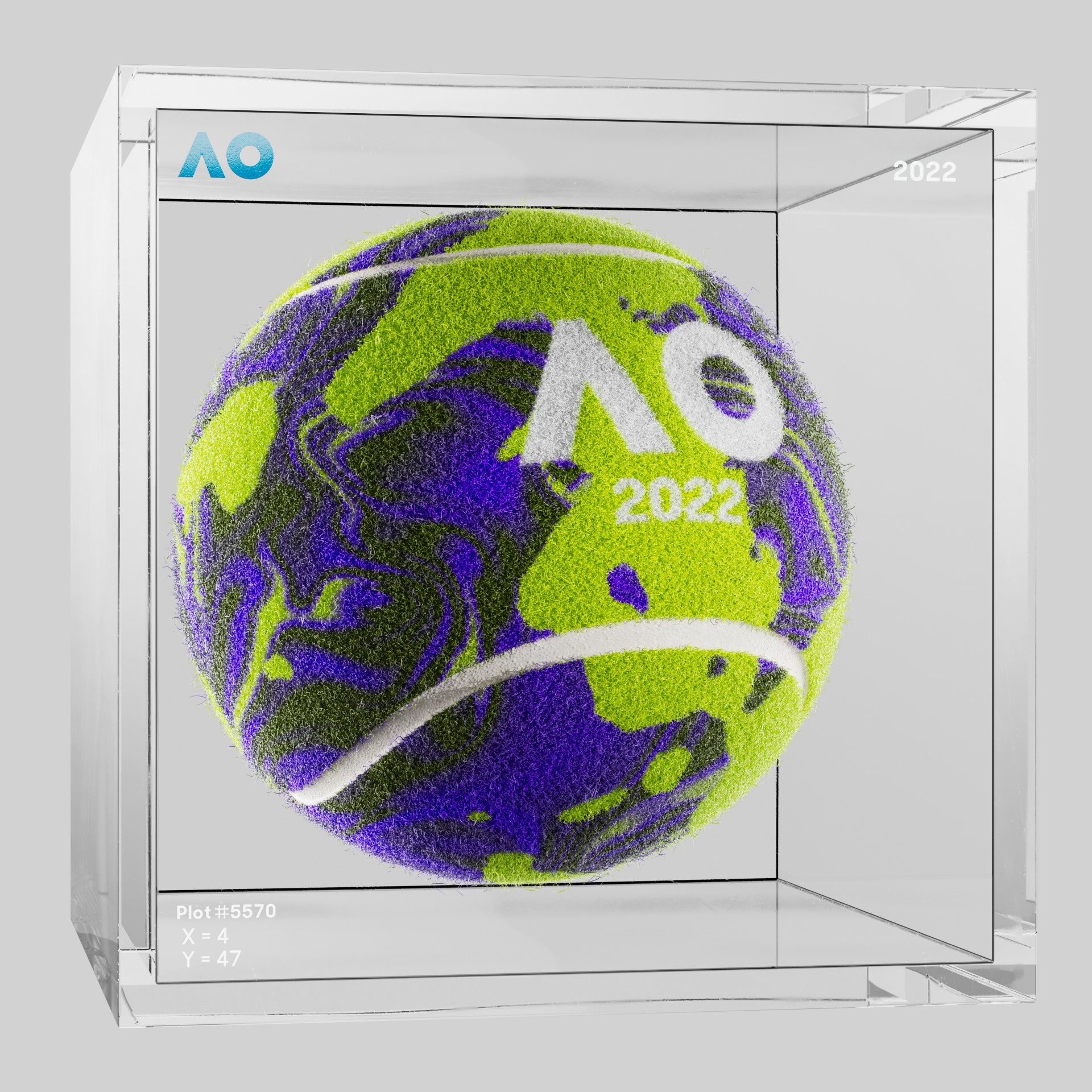 The Australian Open - The Australian Open Art Ball - AO Art Ball #6303 - NFT # 6303