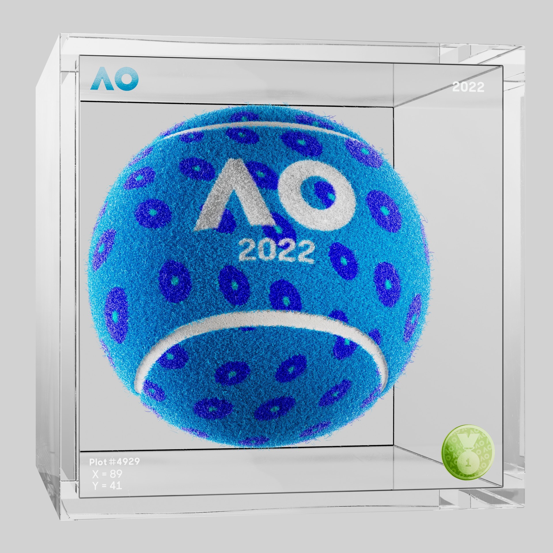 The Australian Open - The Australian Open Art Ball - AO Art Ball #6305 - NFT # 6305