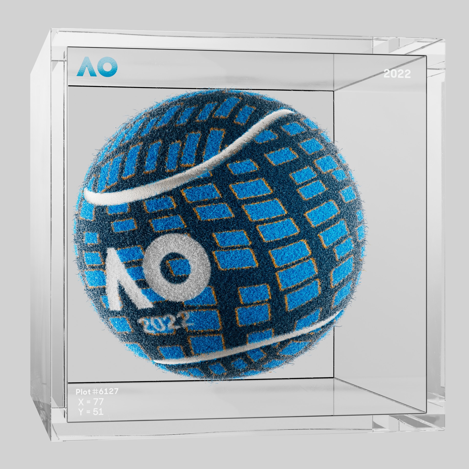 The Australian Open - The Australian Open Art Ball - AO Art Ball #6307 - NFT # 6307