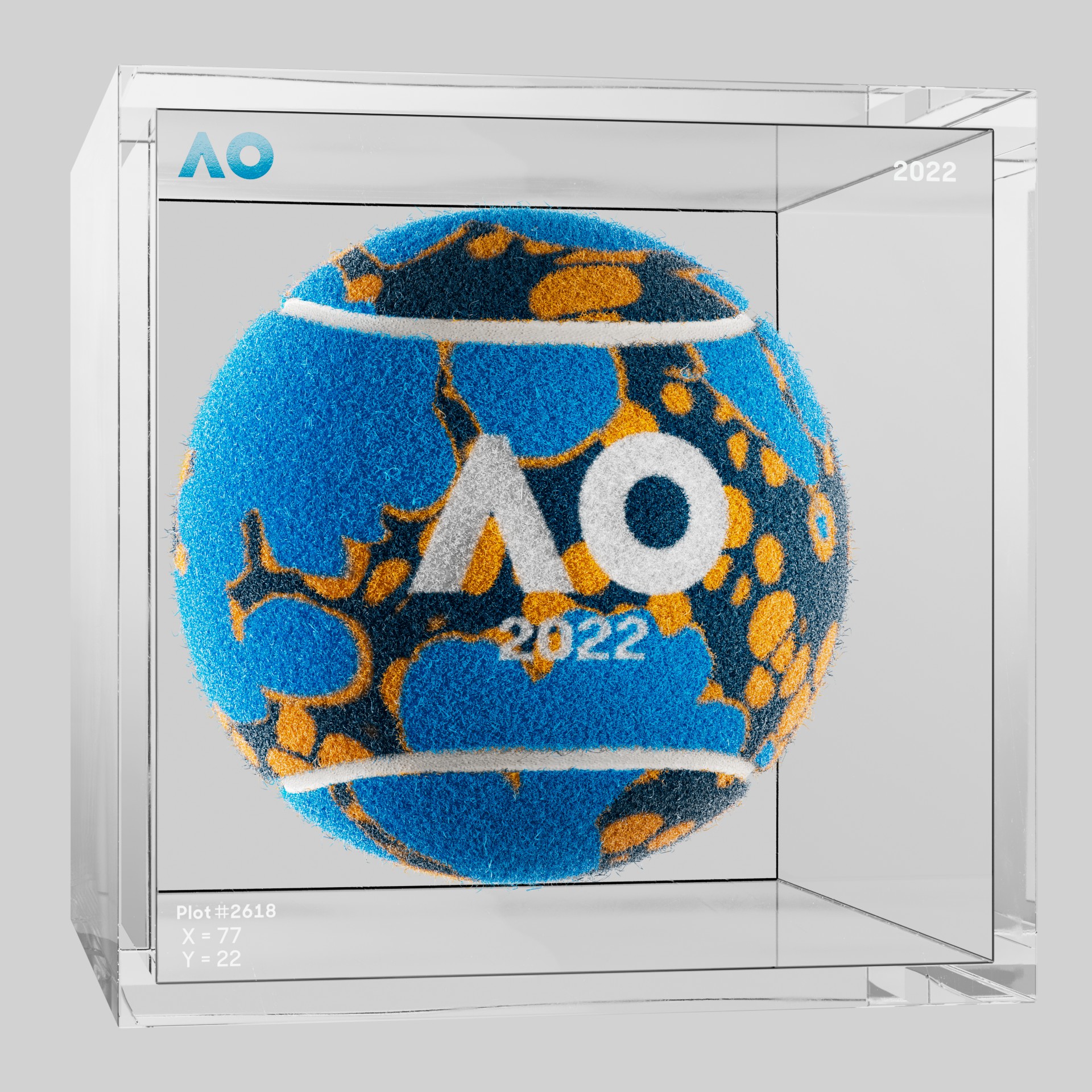 The Australian Open - The Australian Open Art Ball - AO Art Ball #6308 - NFT # 6308