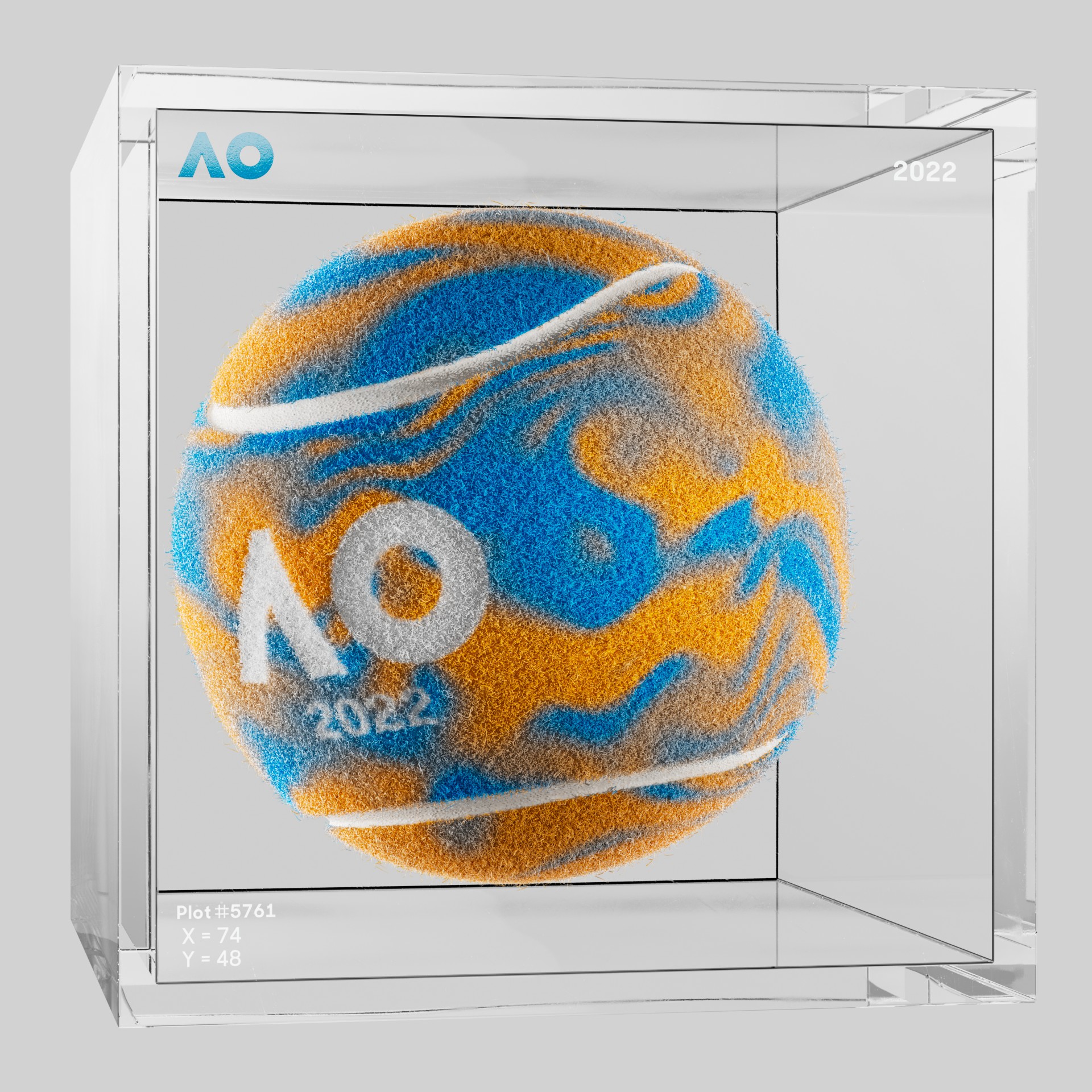 The Australian Open - The Australian Open Art Ball - AO Art Ball #6309 - NFT # 6309