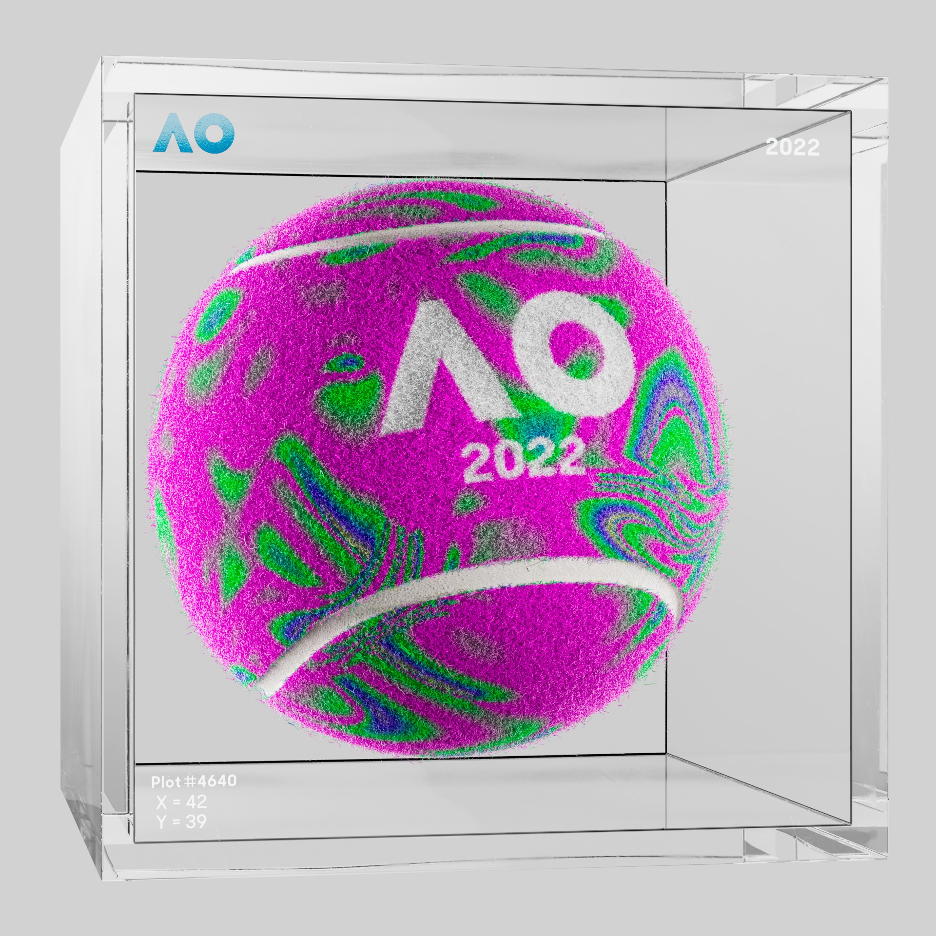 The Australian Open - The Australian Open Art Ball - AO Art Ball #631 - NFT # 631