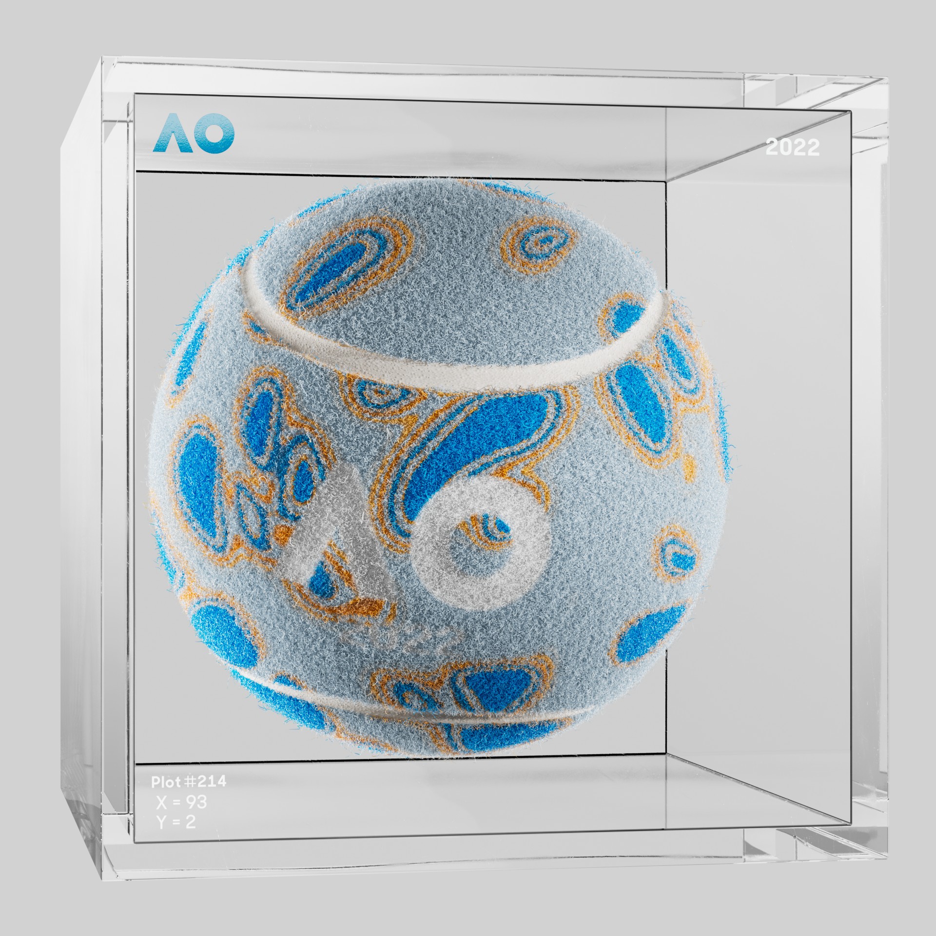 The Australian Open - The Australian Open Art Ball - AO Art Ball #6310 - NFT # 6310