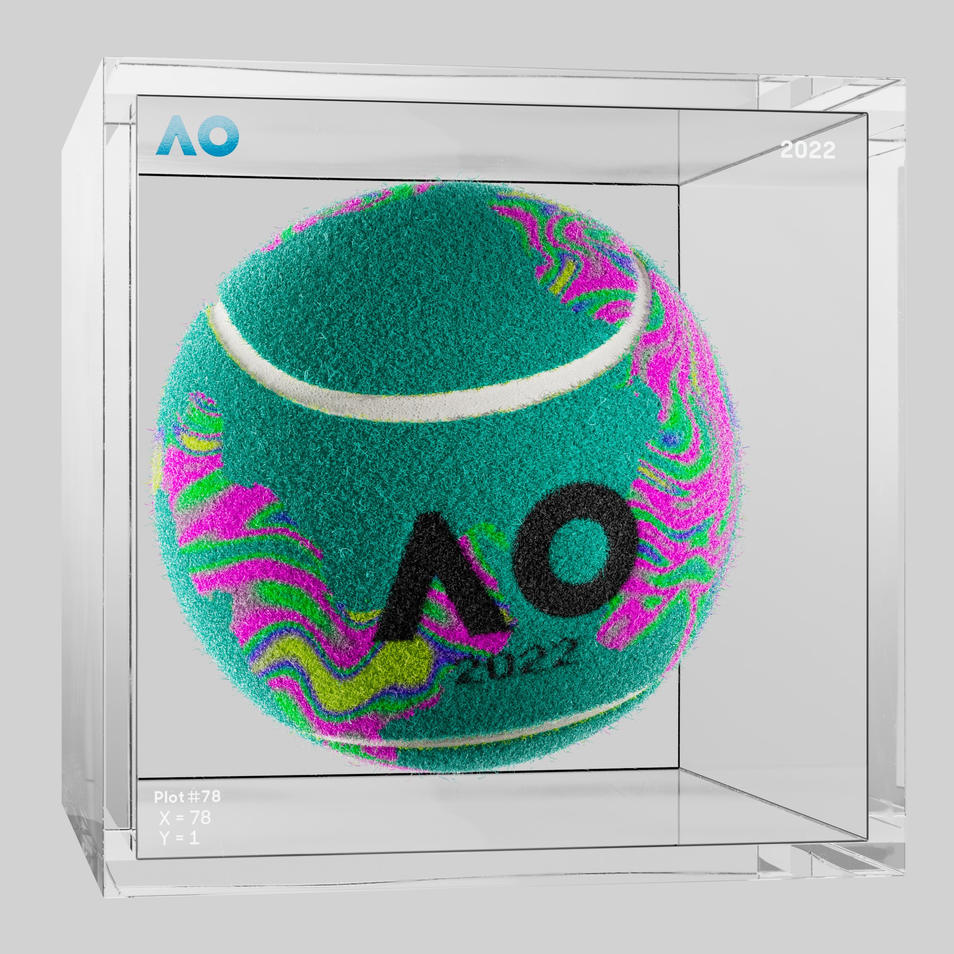 The Australian Open - The Australian Open Art Ball - AO Art Ball #6311 - NFT # 6311