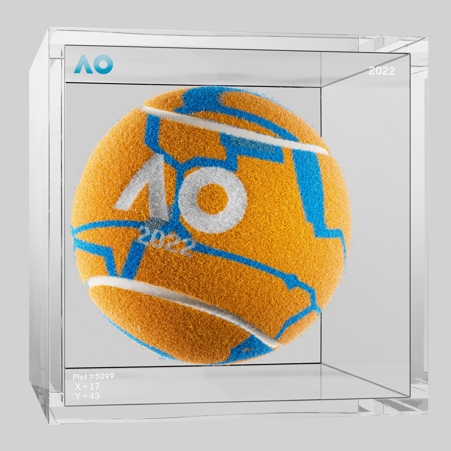 The Australian Open - The Australian Open Art Ball - AO Art Ball #6312 - NFT # 6312