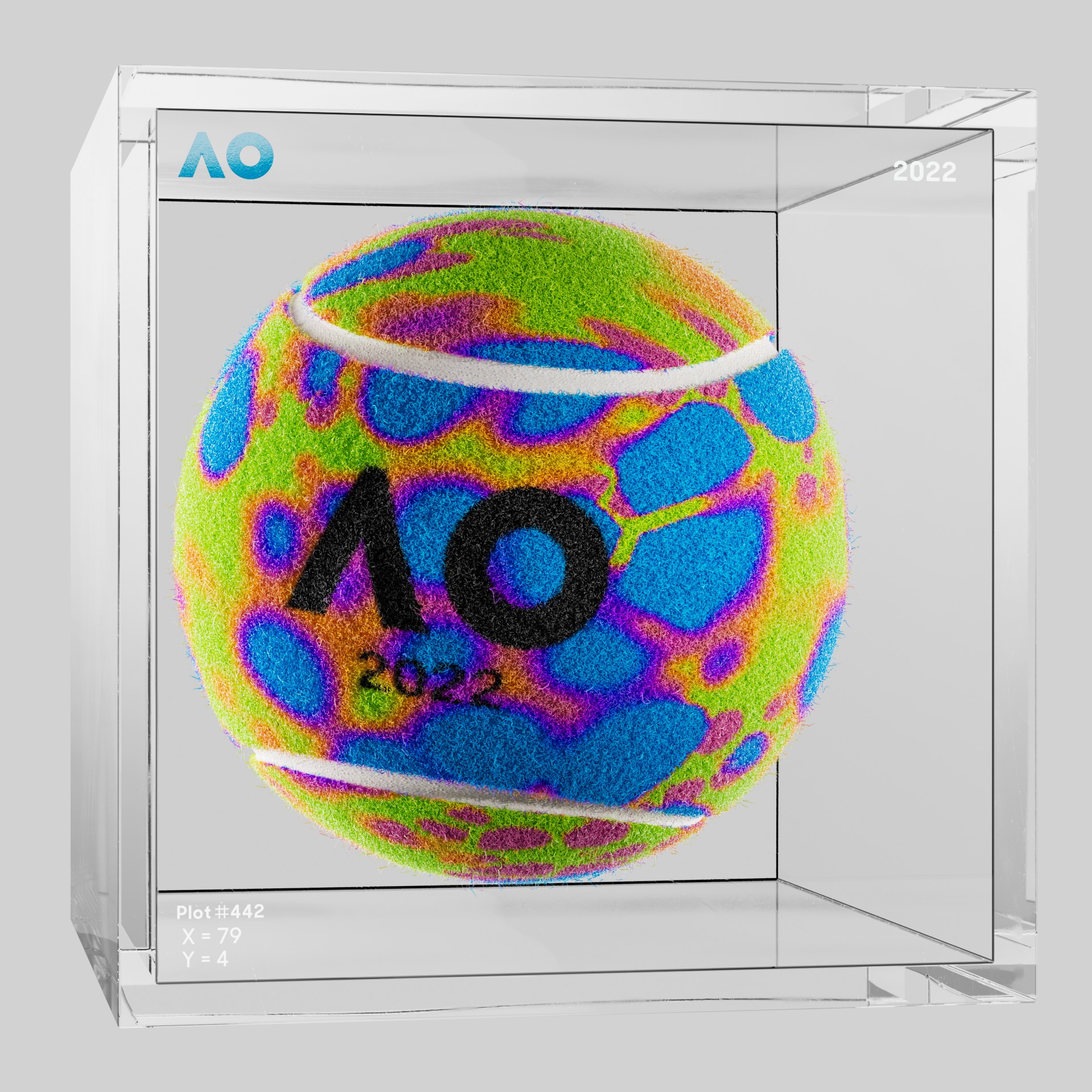 The Australian Open - The Australian Open Art Ball - AO Art Ball #6314 - NFT # 6314