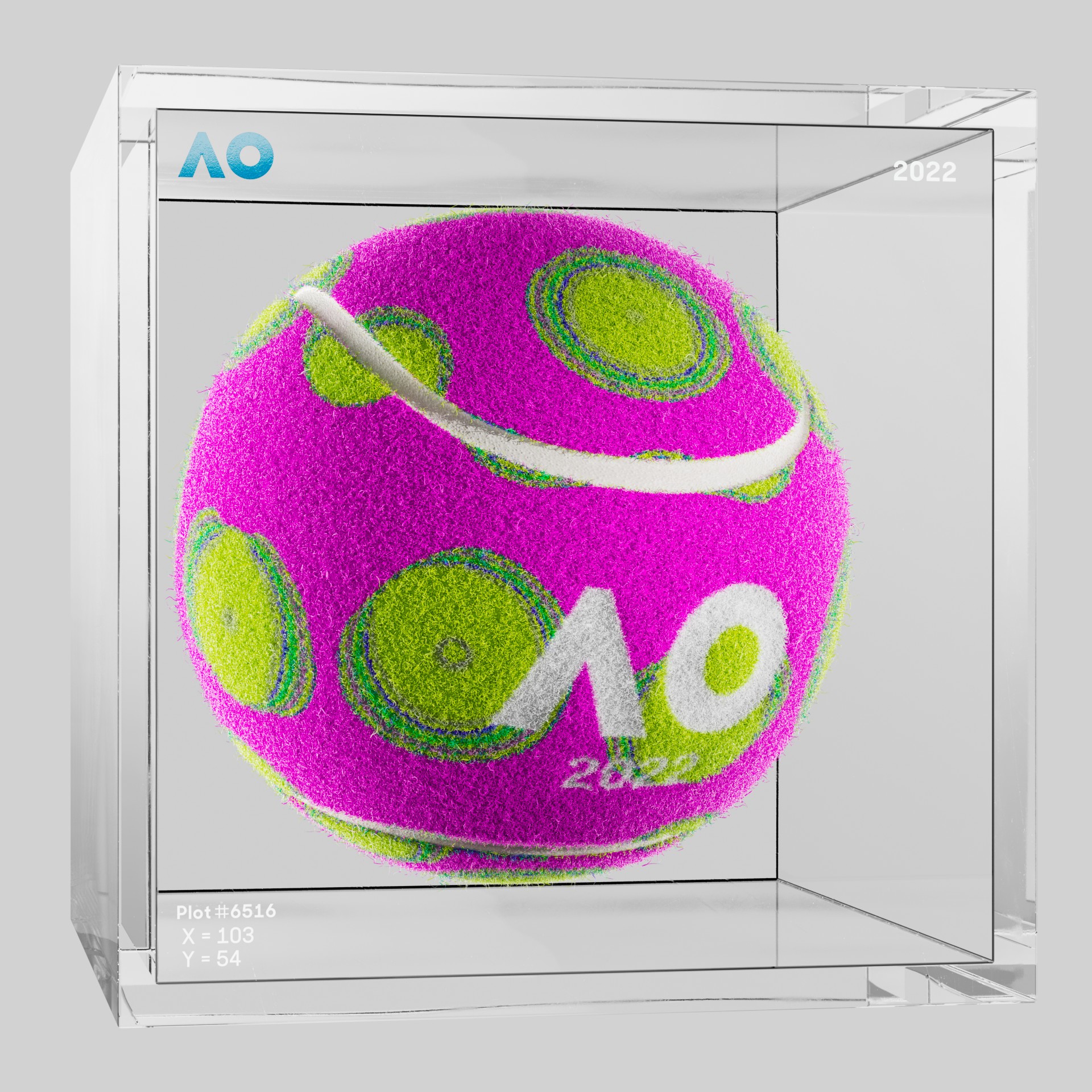 The Australian Open - The Australian Open Art Ball - AO Art Ball #6315 - NFT # 6315
