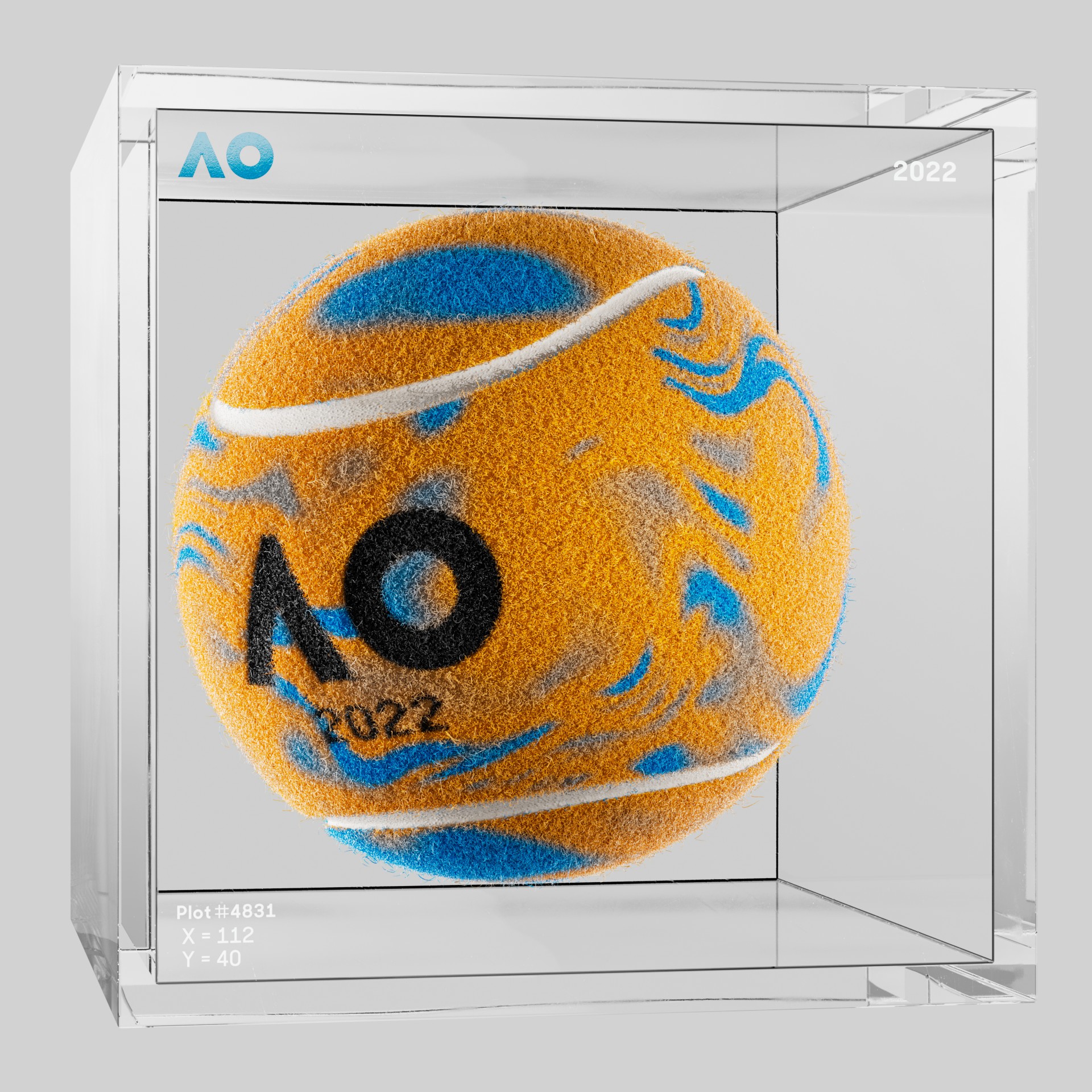 The Australian Open - The Australian Open Art Ball - AO Art Ball #6319 - NFT # 6319